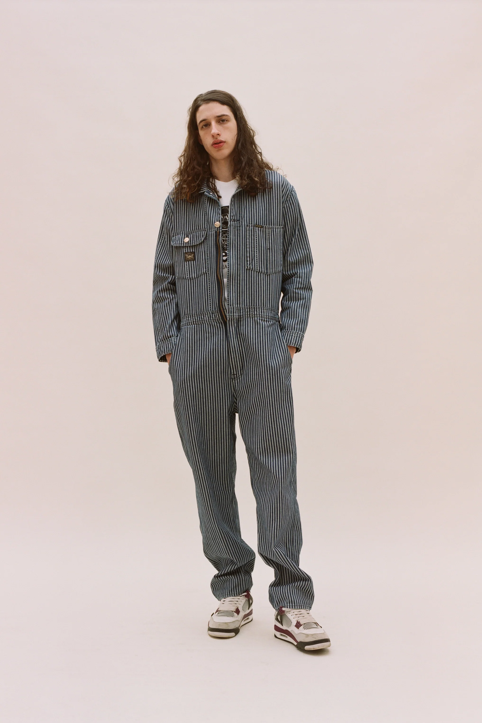 Denim Workwear Stripe Whizzit Overall - Image 3