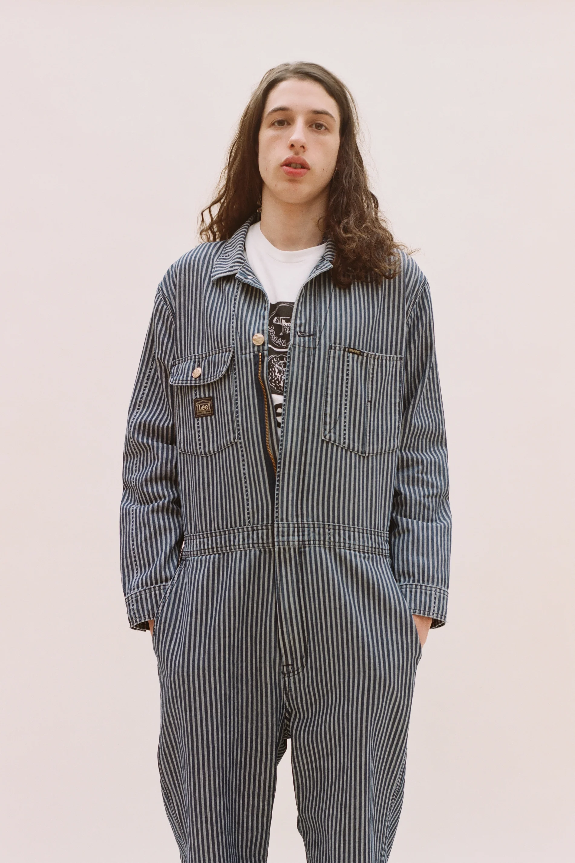 Denim Workwear Stripe Whizzit Overall - Image 7