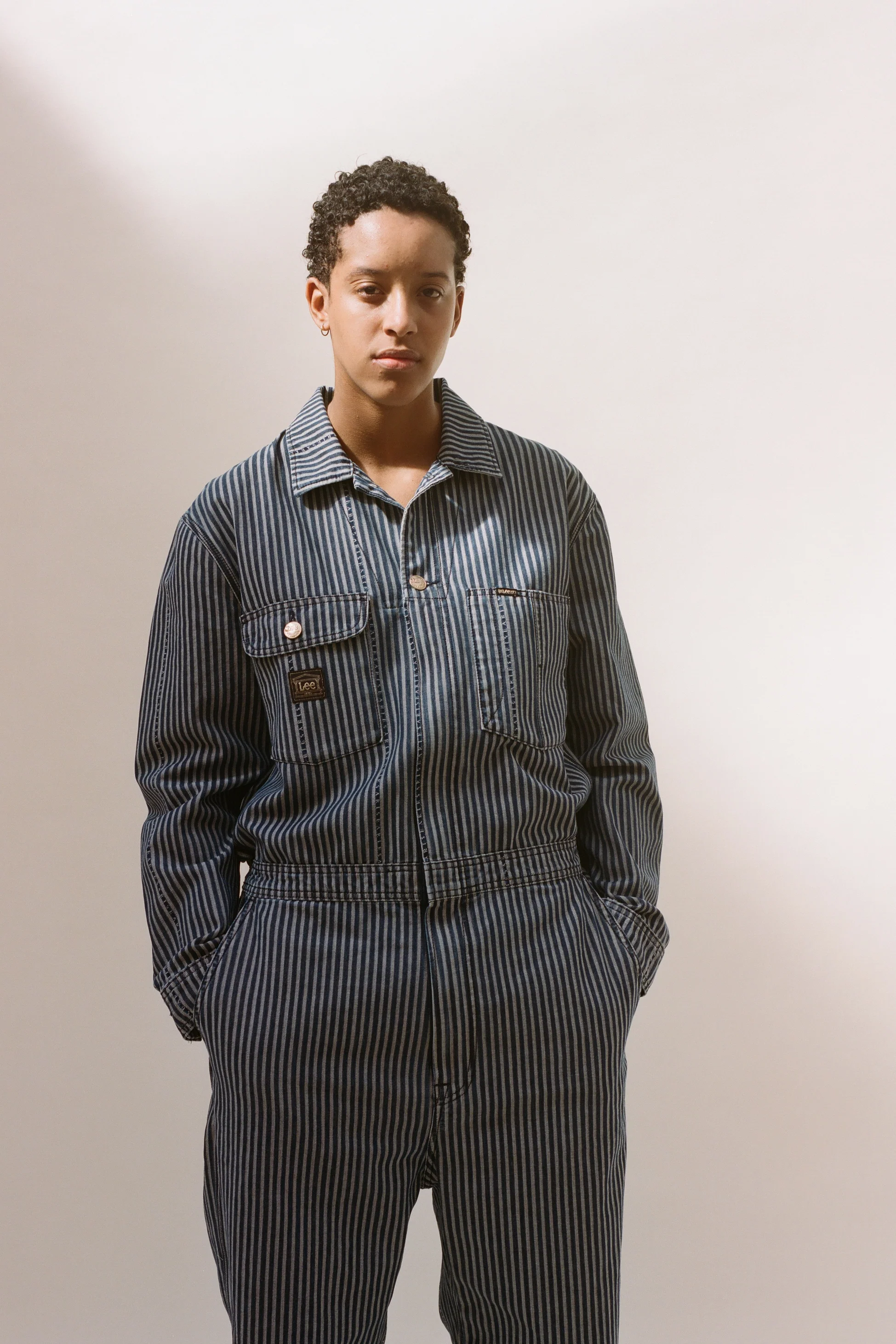 Denim Workwear Stripe Whizzit Overall - Image 8