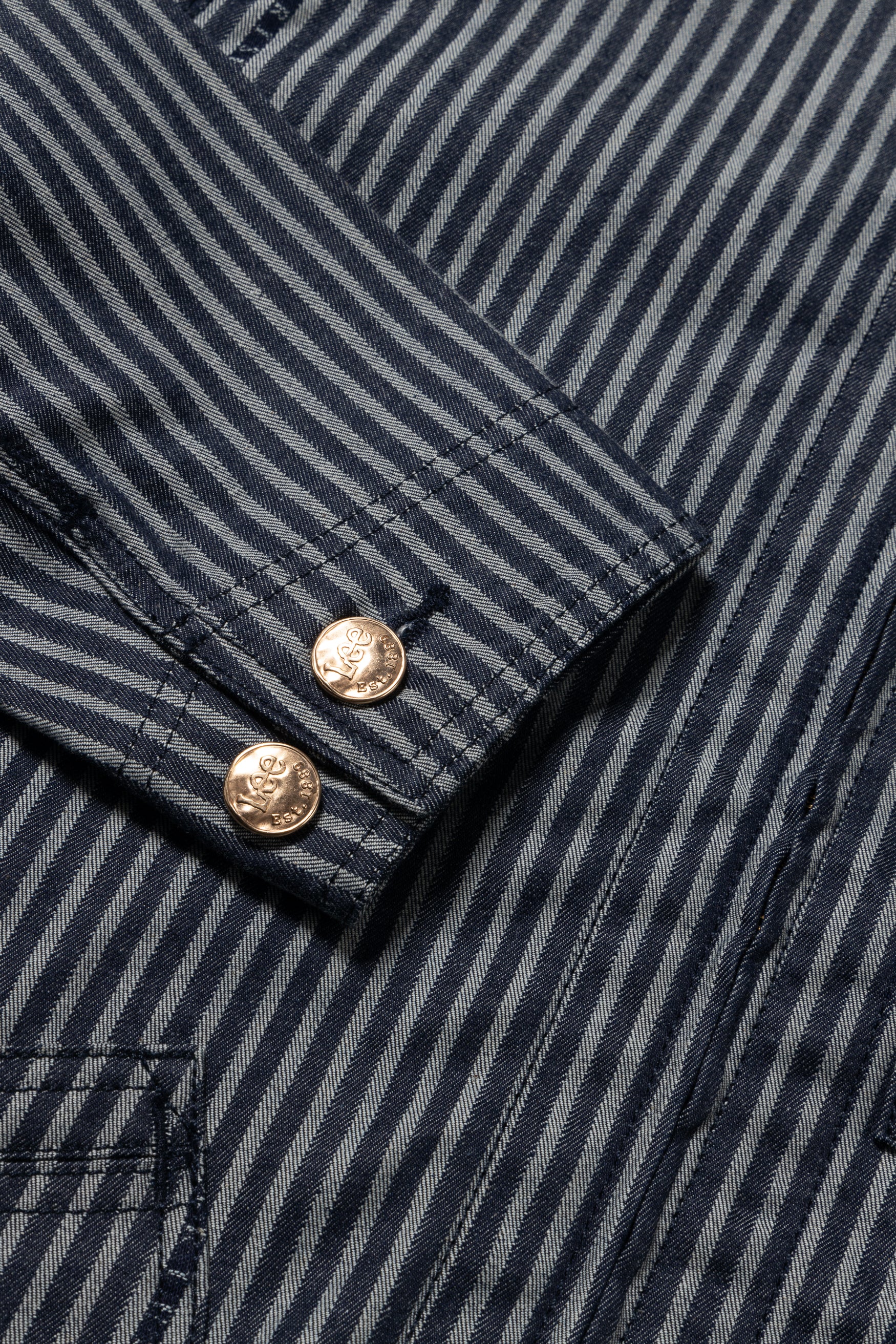 Denim Workwear Stripe Whizzit Overall - Image 9