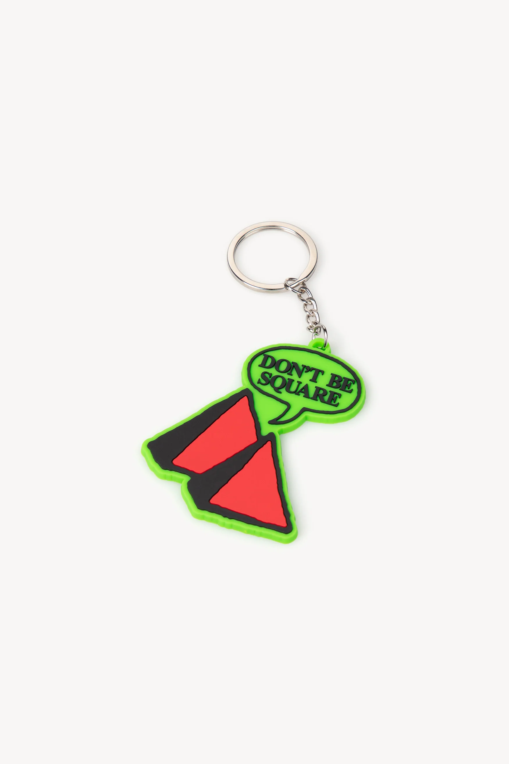 Don't Be Square PVC Keyring - Image 4