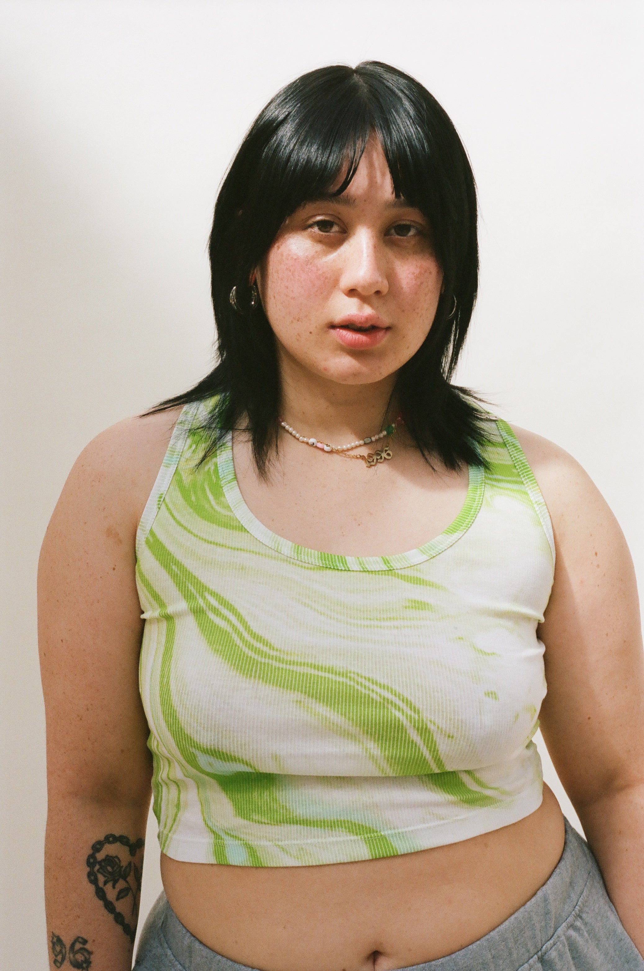 Marble Print Vest - Image 2