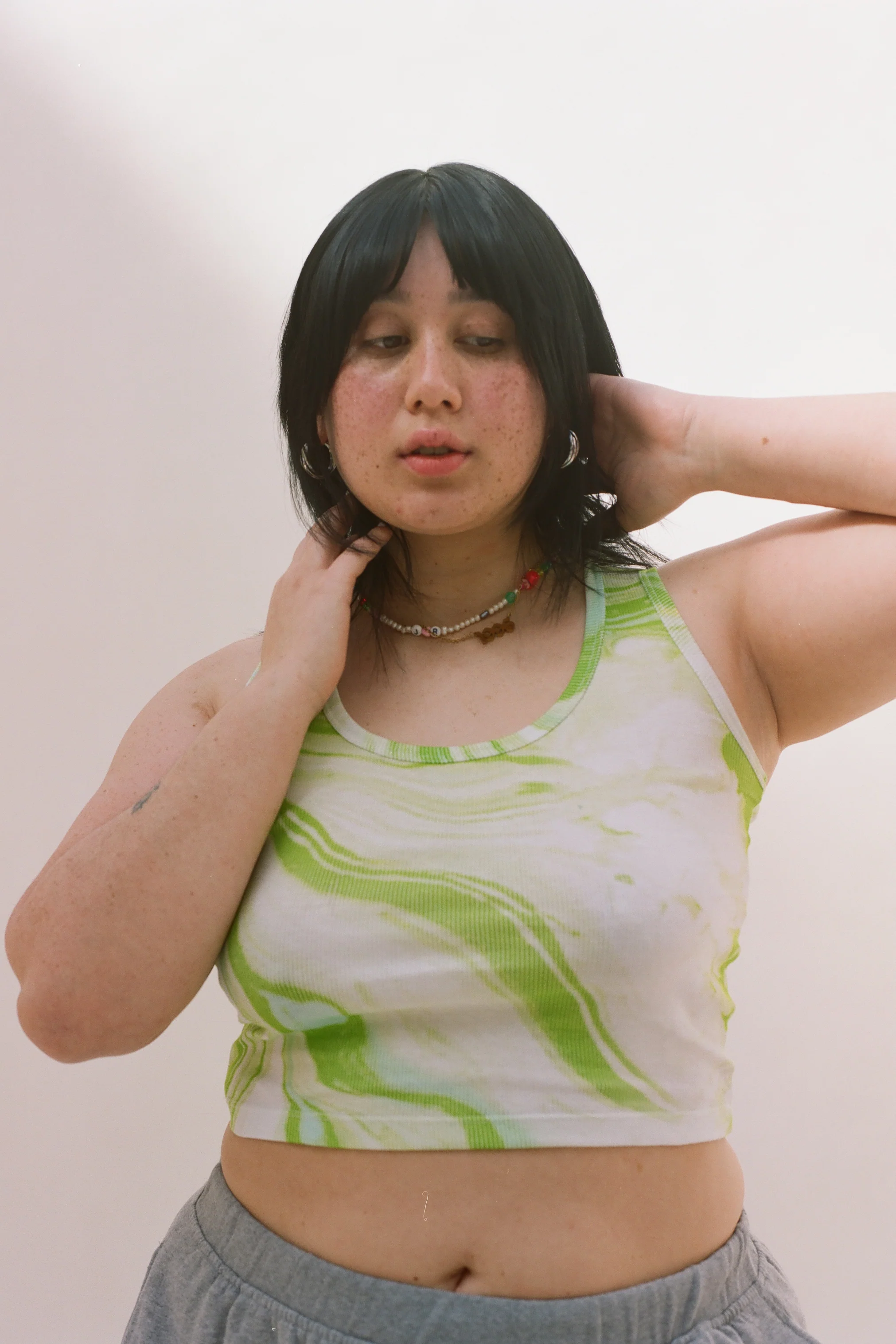 Marble Print Vest - Image 4