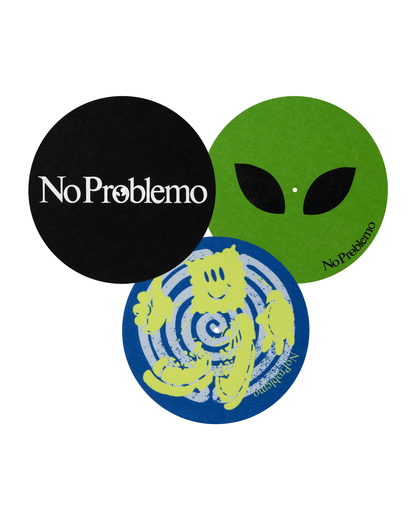 No Problemo Turntable Slipmats 3 Pack