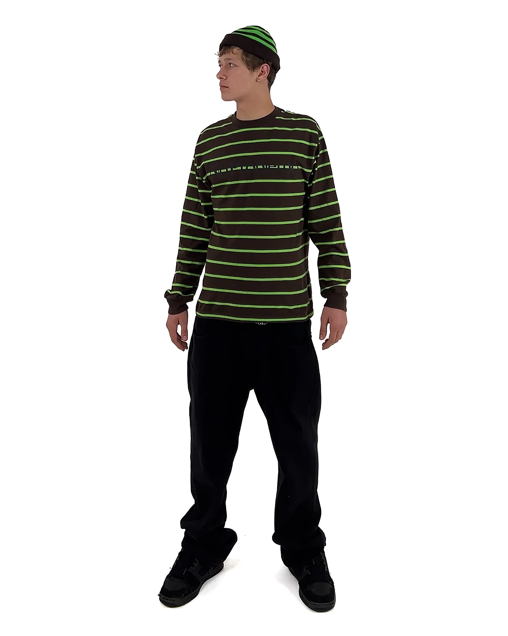No Problemo Striped LS Tee - Image 4