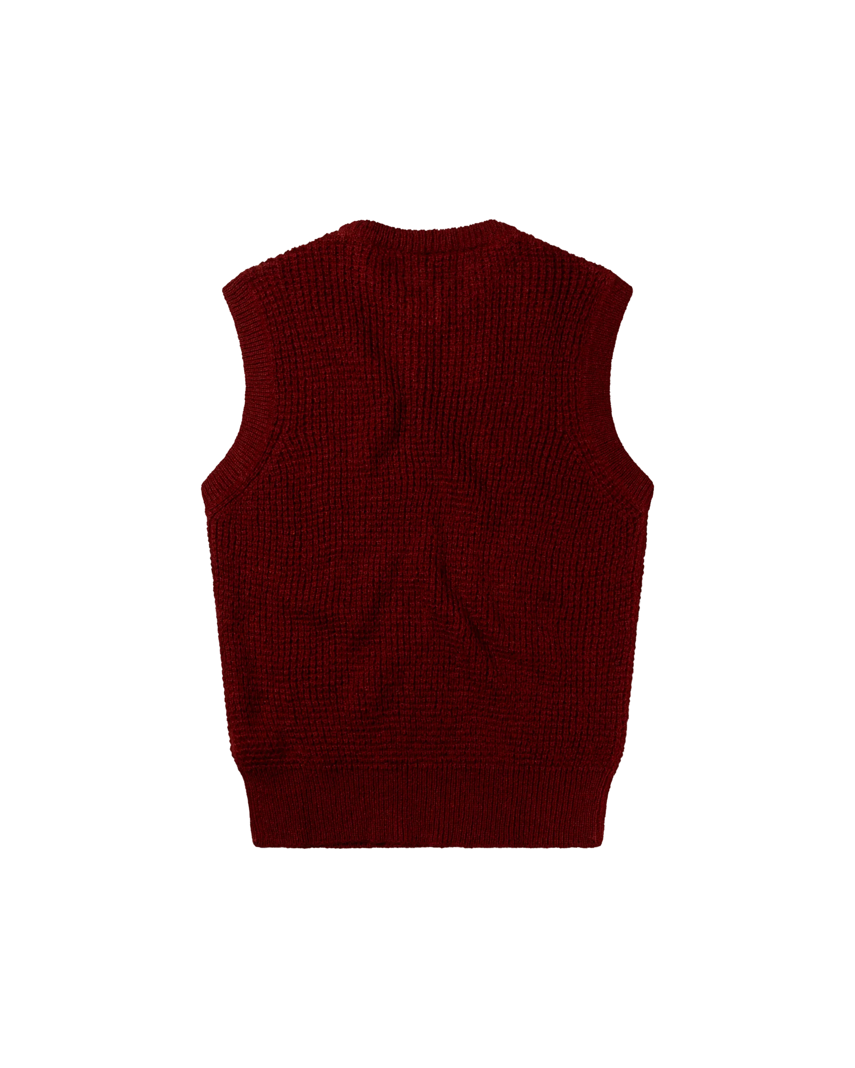 Waffle Knit Sweater Vest - Image 2