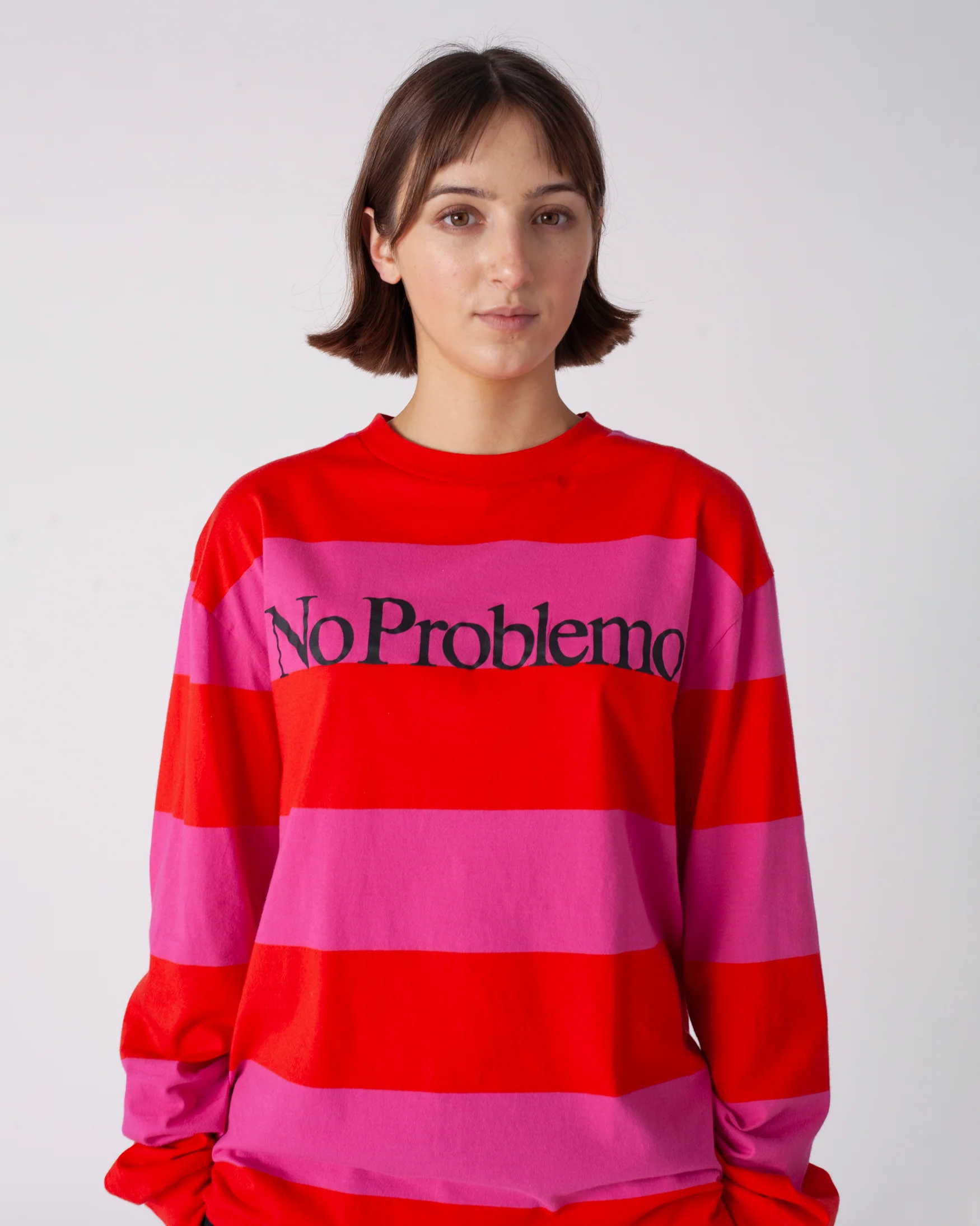 No Problemo Striped LS Tee - Image 2