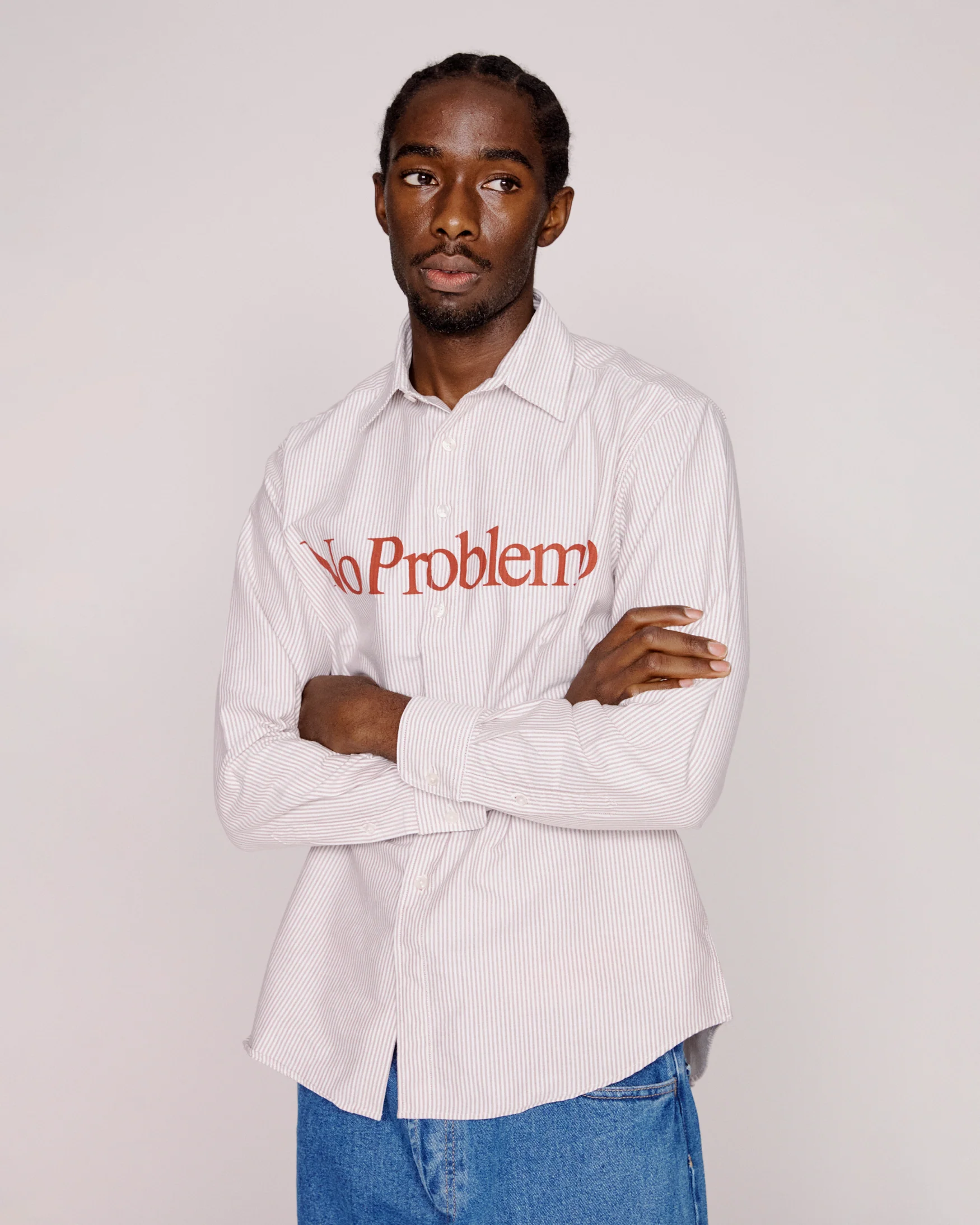 No Problemo LS Stripe Oxford Shirt - Image 2