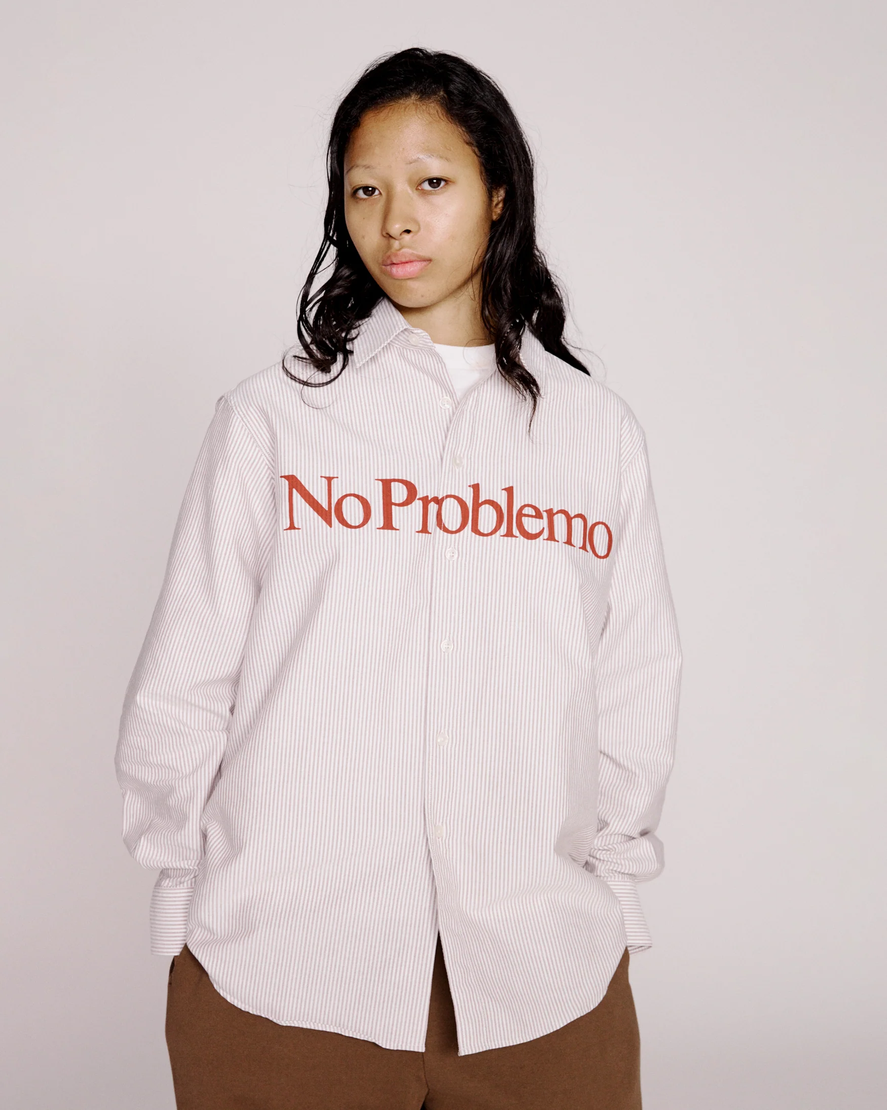 No Problemo LS Stripe Oxford Shirt - Image 4