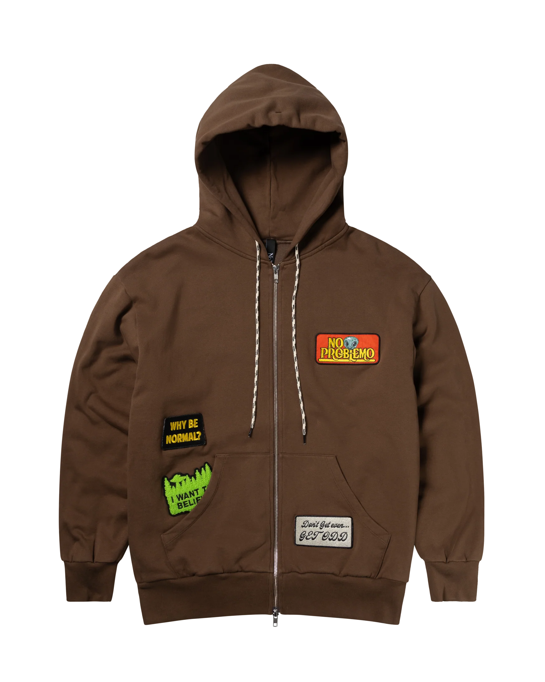 Sticker Zip Thru Hoodie