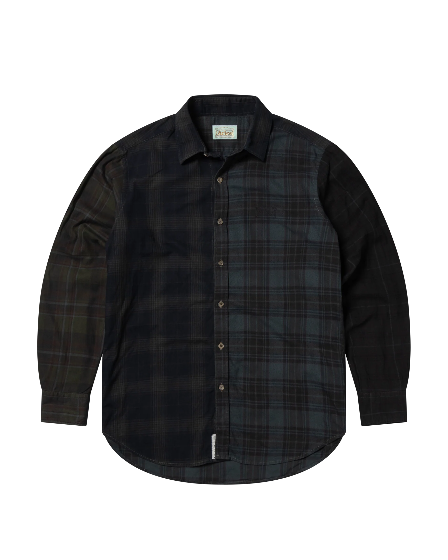 Overdyed Patchwork LS Shirt
