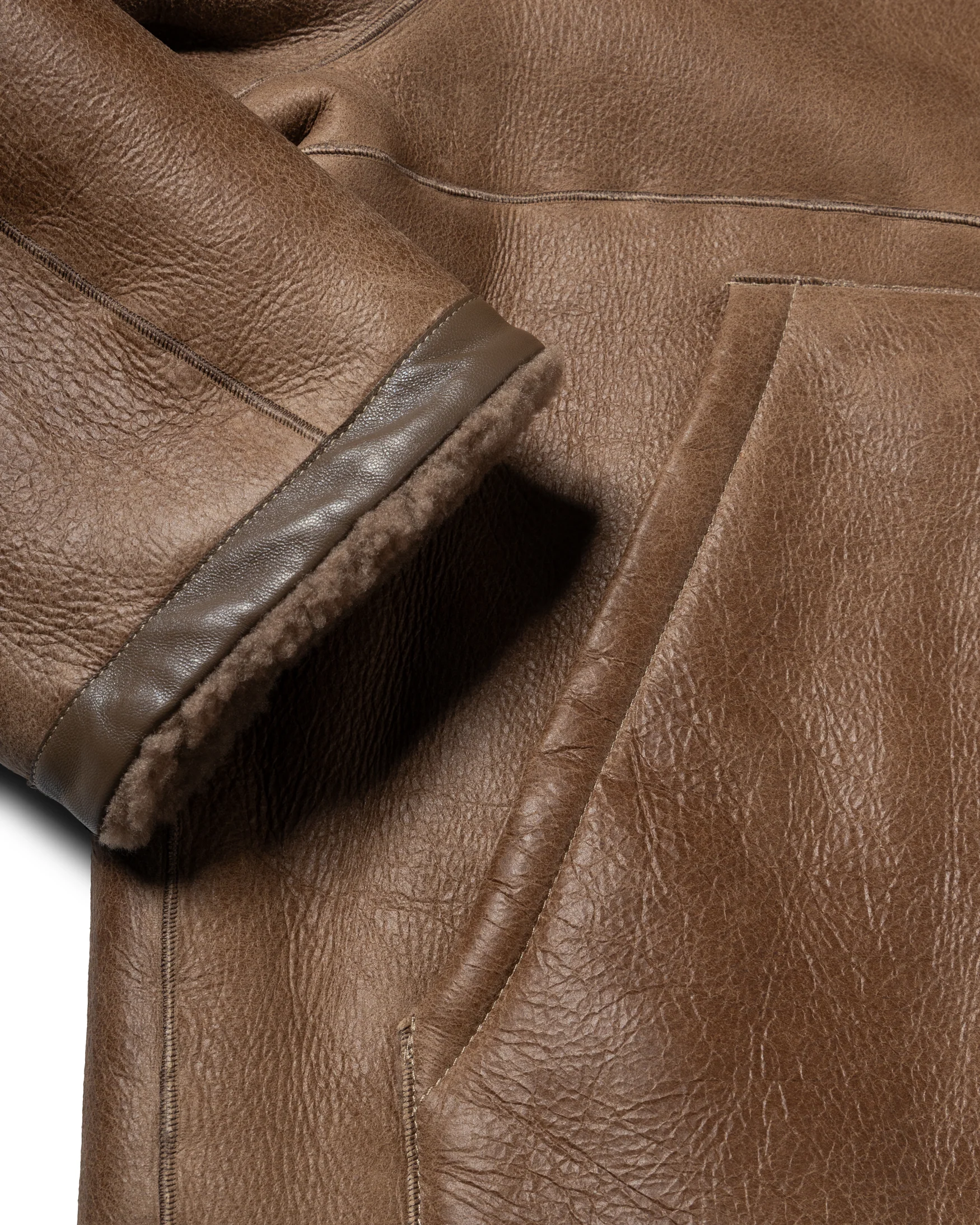 Oversized Sheepskin Jacket - Image 10