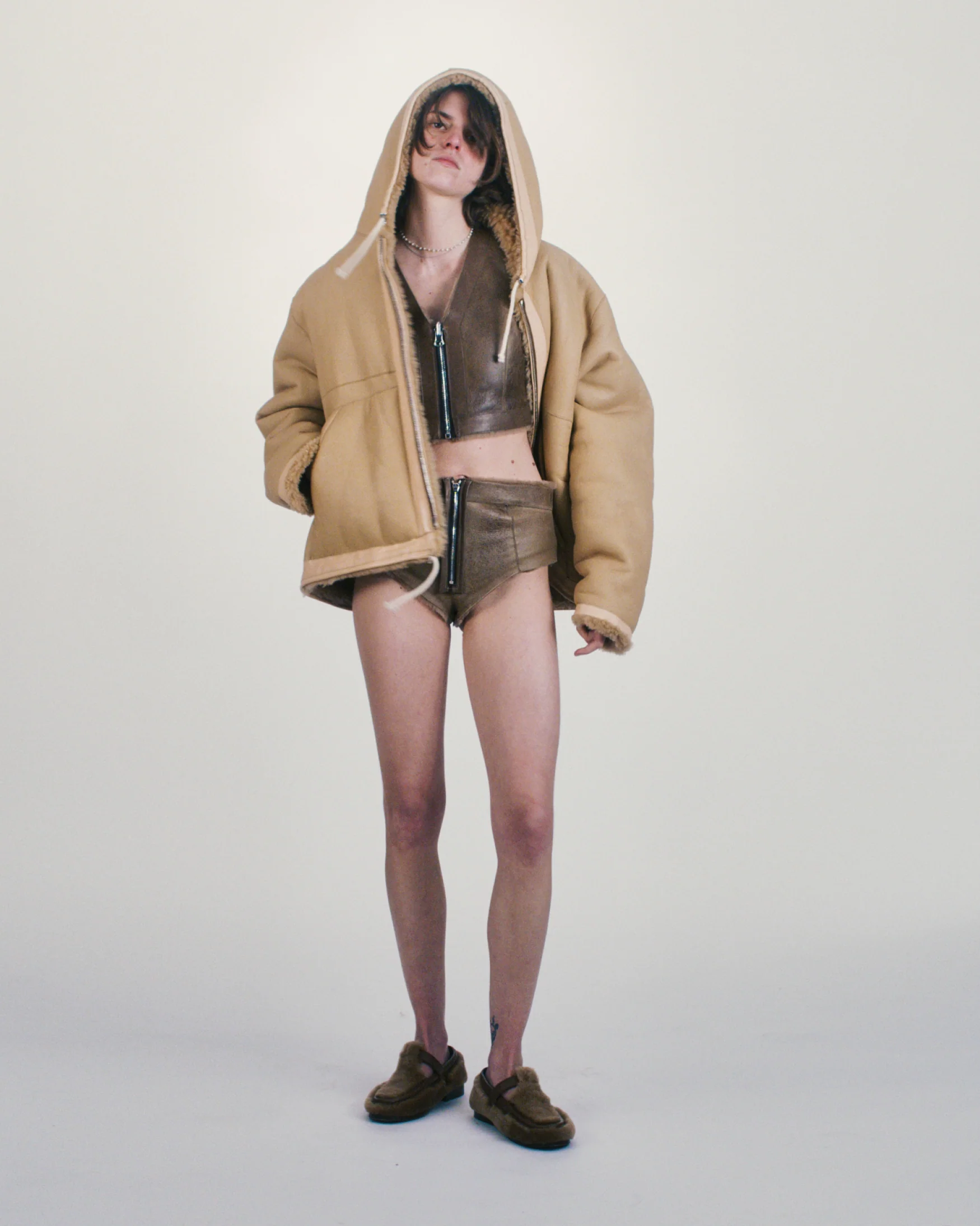 Oversized Sheepskin Jacket - Image 2