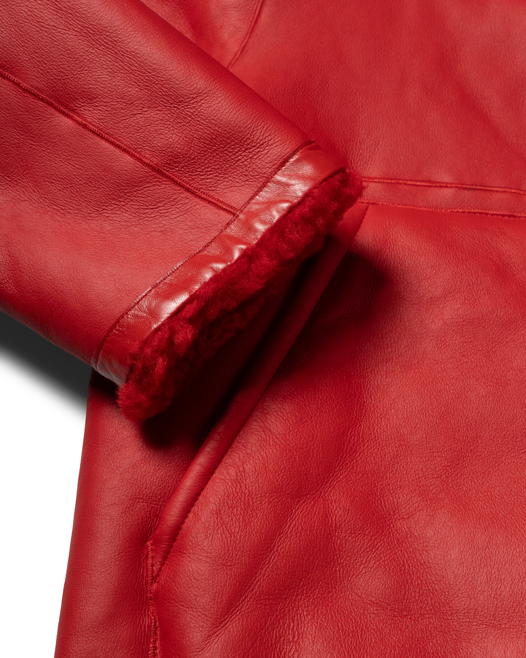 Oversized Sheepskin Jacket - Image 9