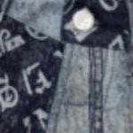 Patchwork Jacquard Trucker Jacket - Image 11