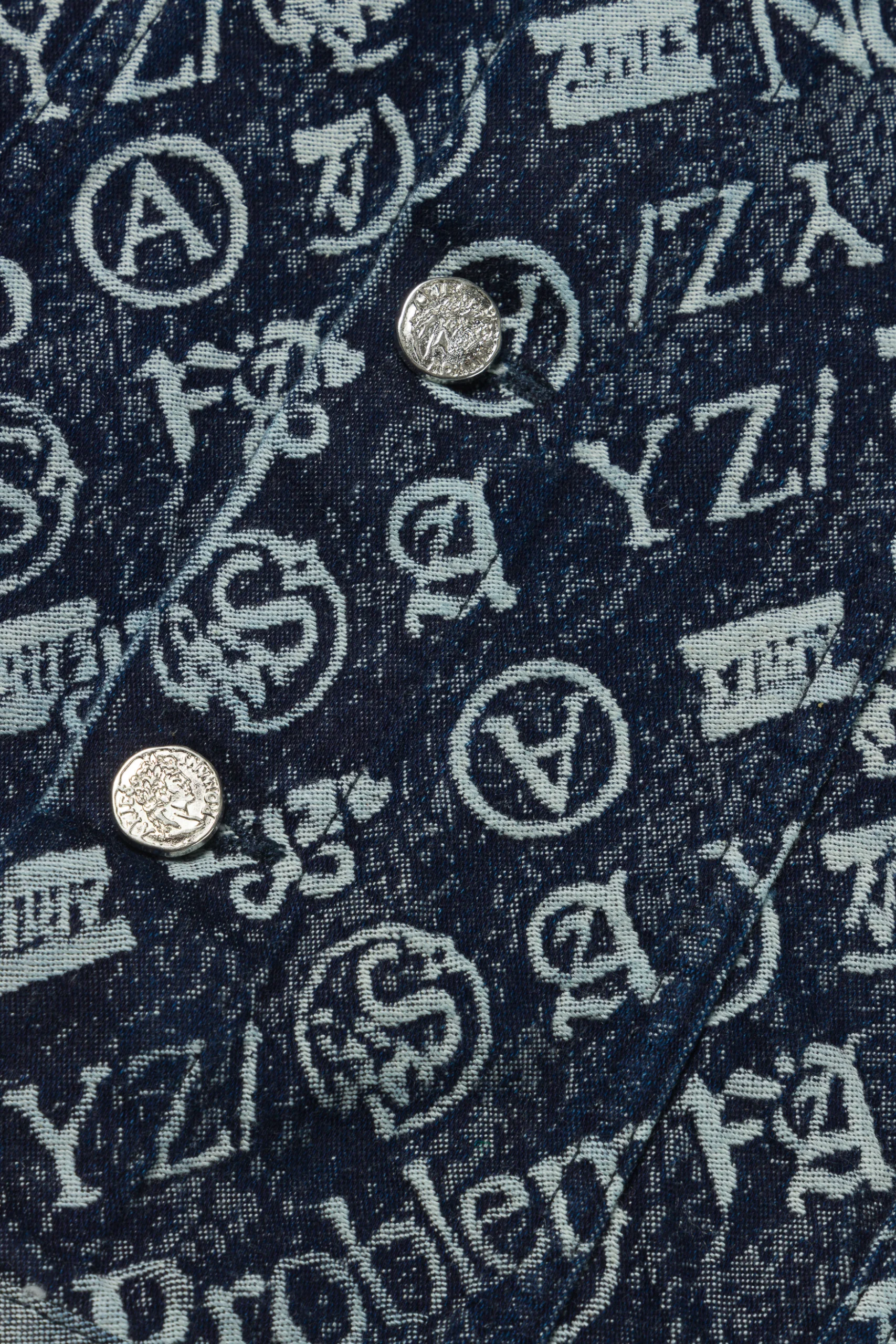 Patchwork Jacquard Trucker Jacket - Image 7