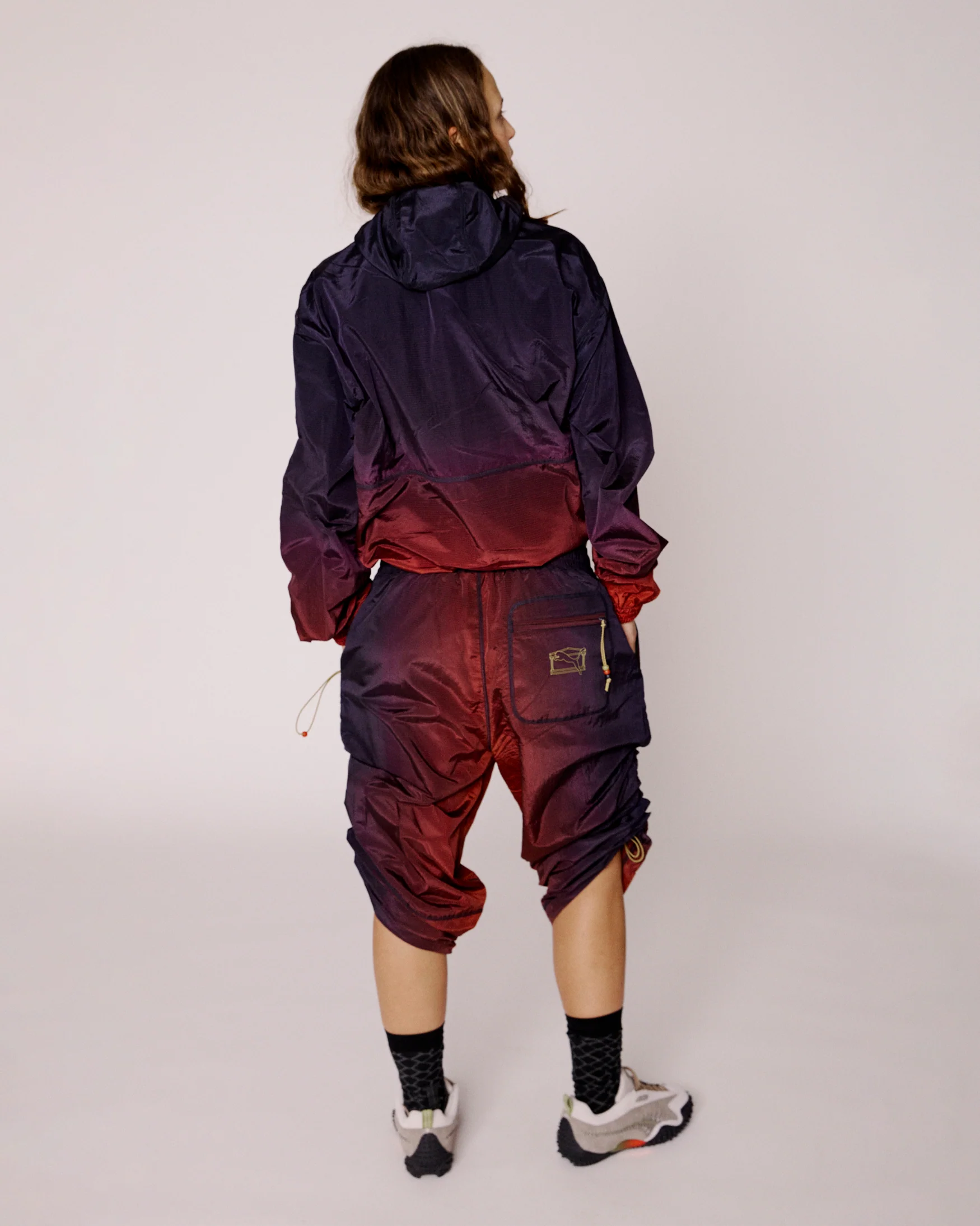 puma x aries ombre nylon quarter lace hooded jacket - Image 10