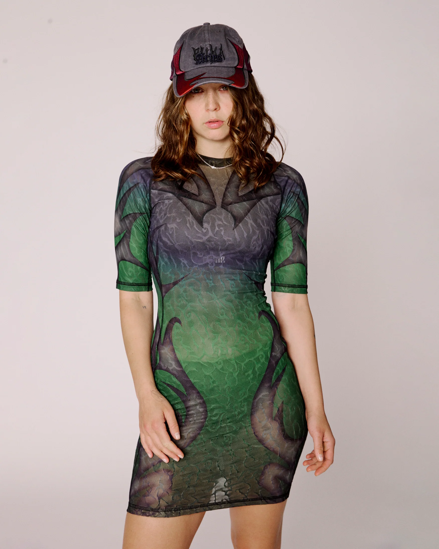 puma x aries tribal jacquard lace dress - Image 2