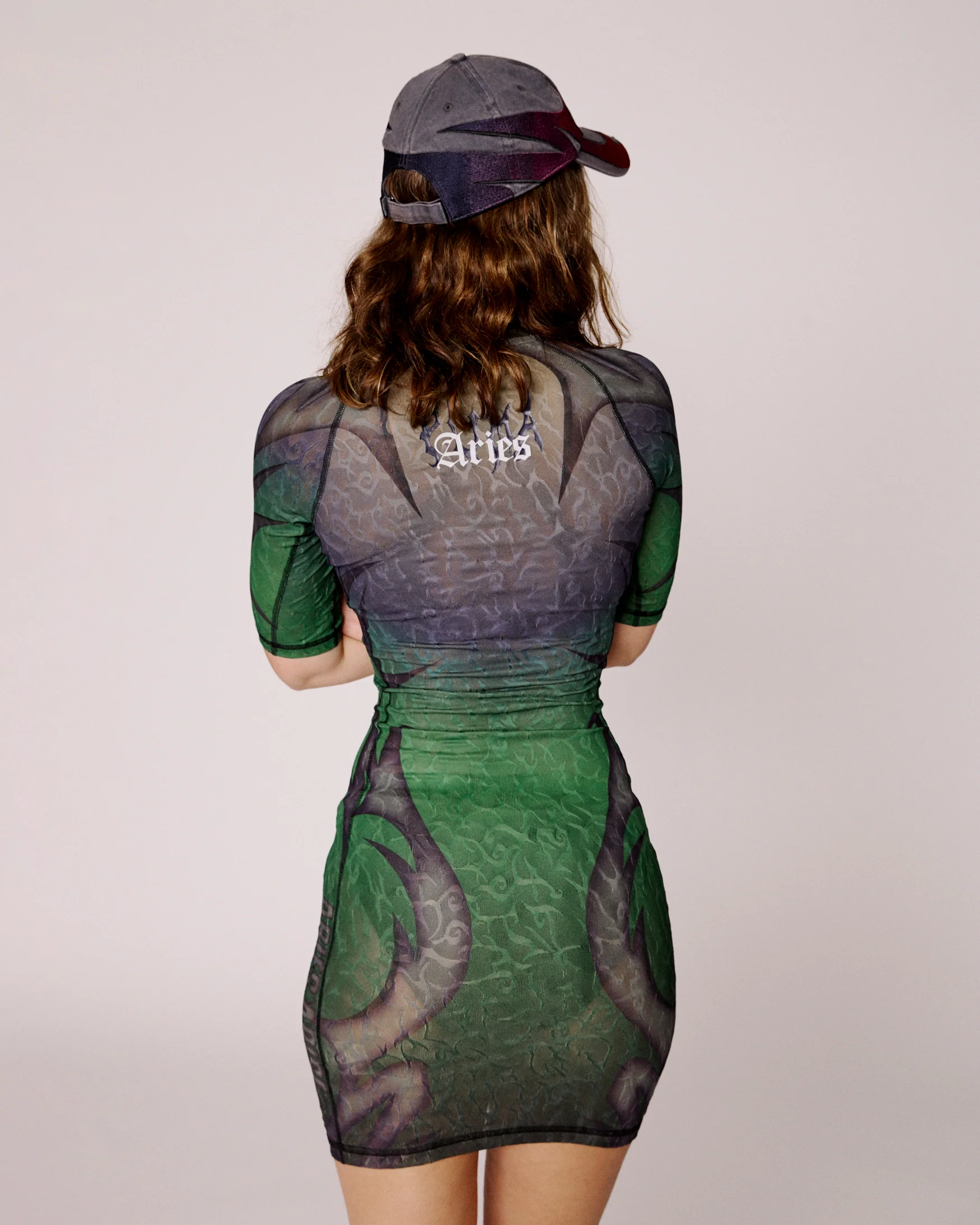 puma x aries tribal jacquard lace dress - Image 4