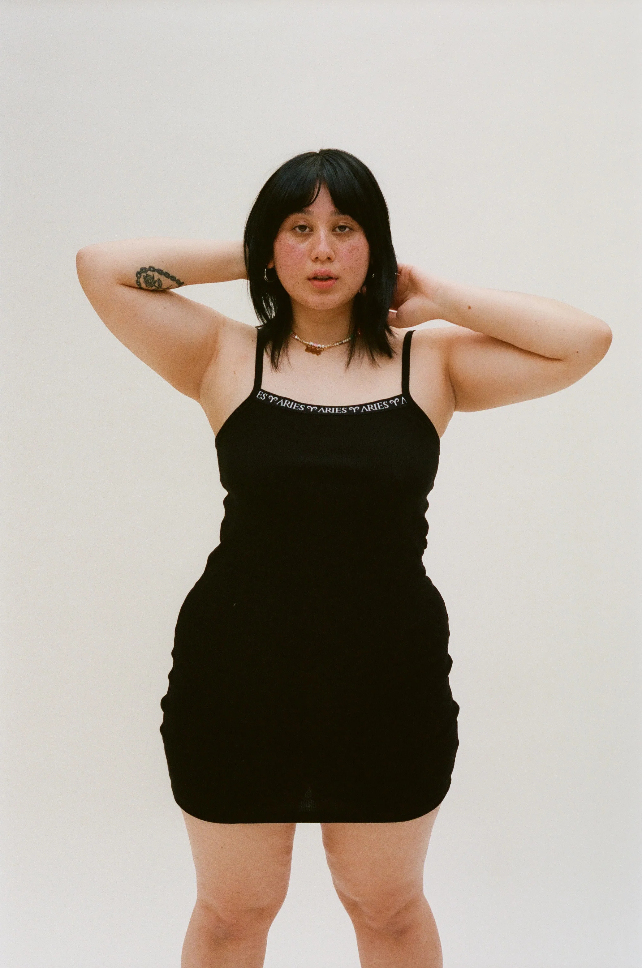 Sleeveless Cotton Rib Dress - Image 2