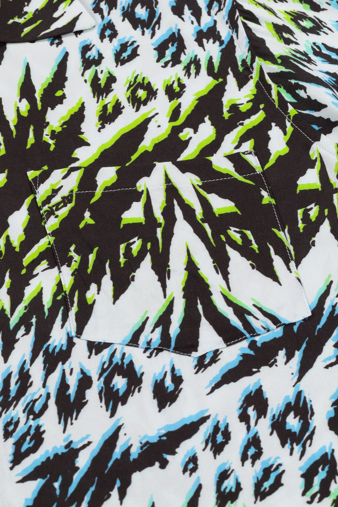 Animal Hawaiian Shirt Blue/Green - Image 7