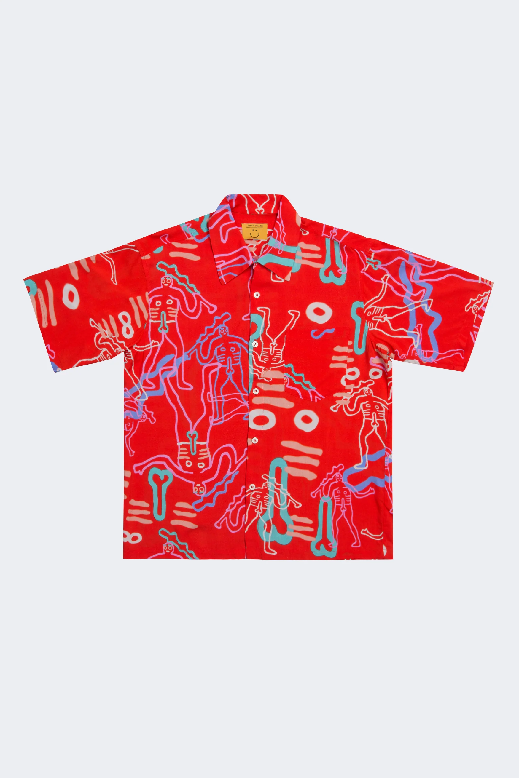 Dude Hawaiian shirt Red - Image 2