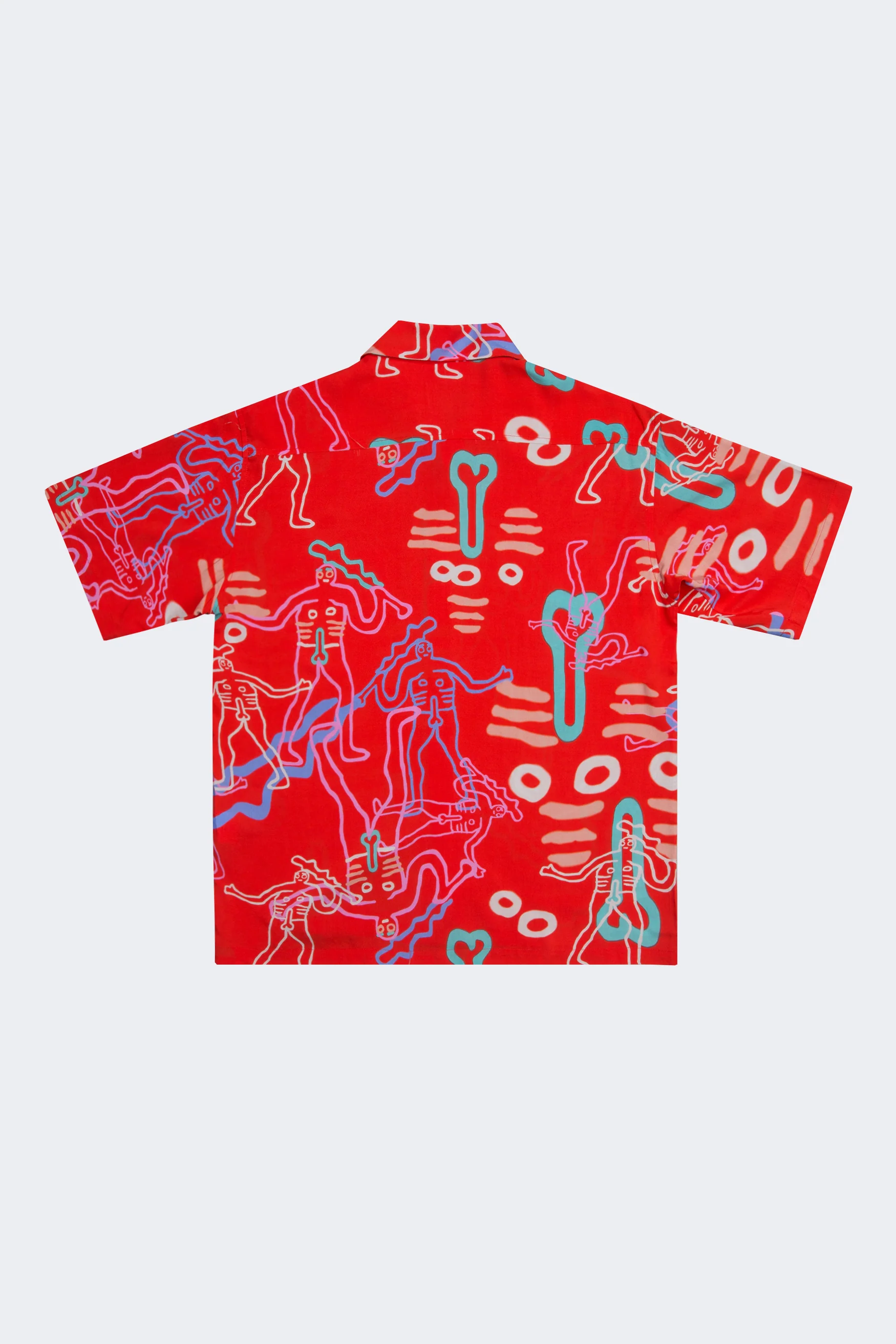 Dude Hawaiian shirt Red - Image 3
