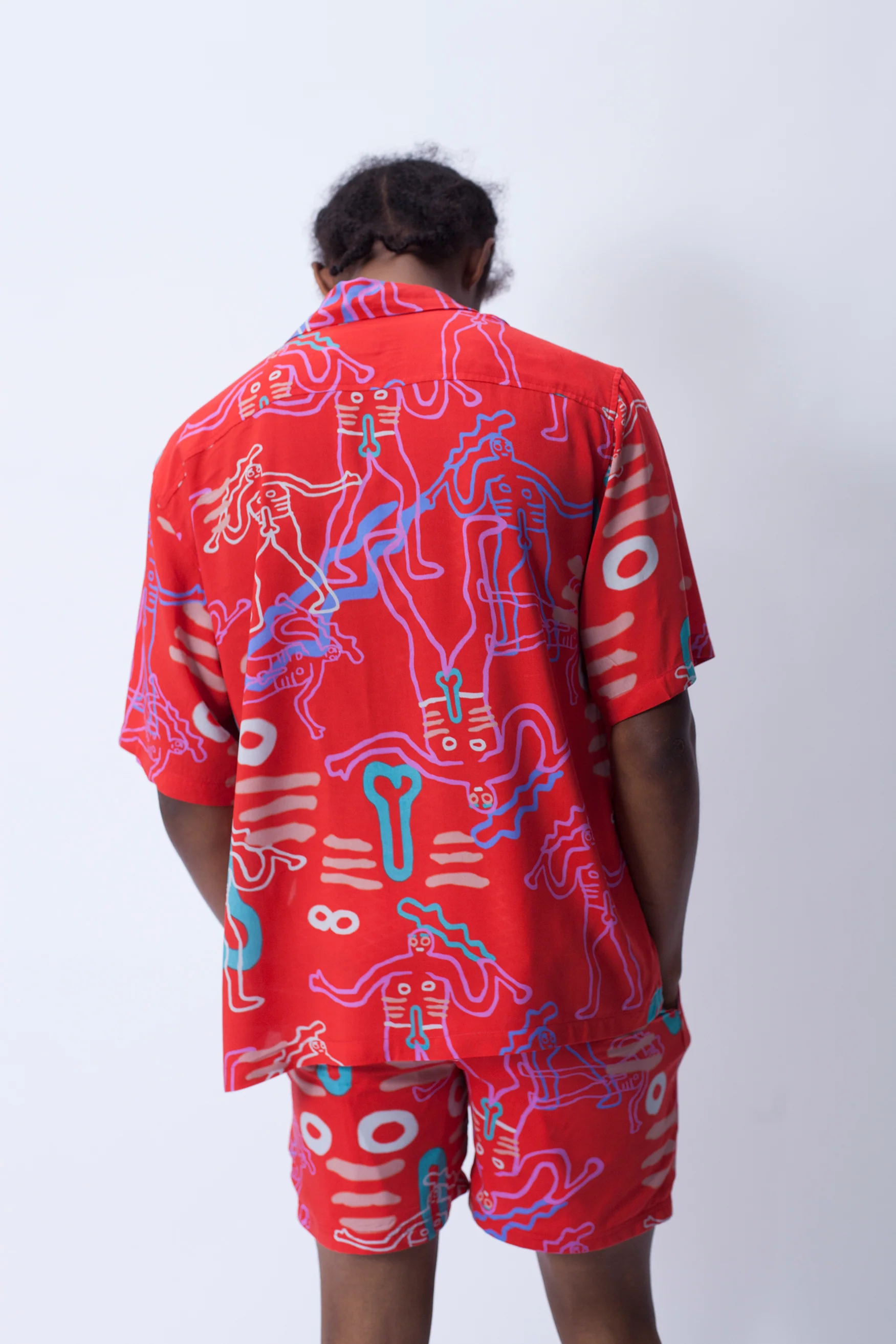 Dude Hawaiian shirt Red - Image 6