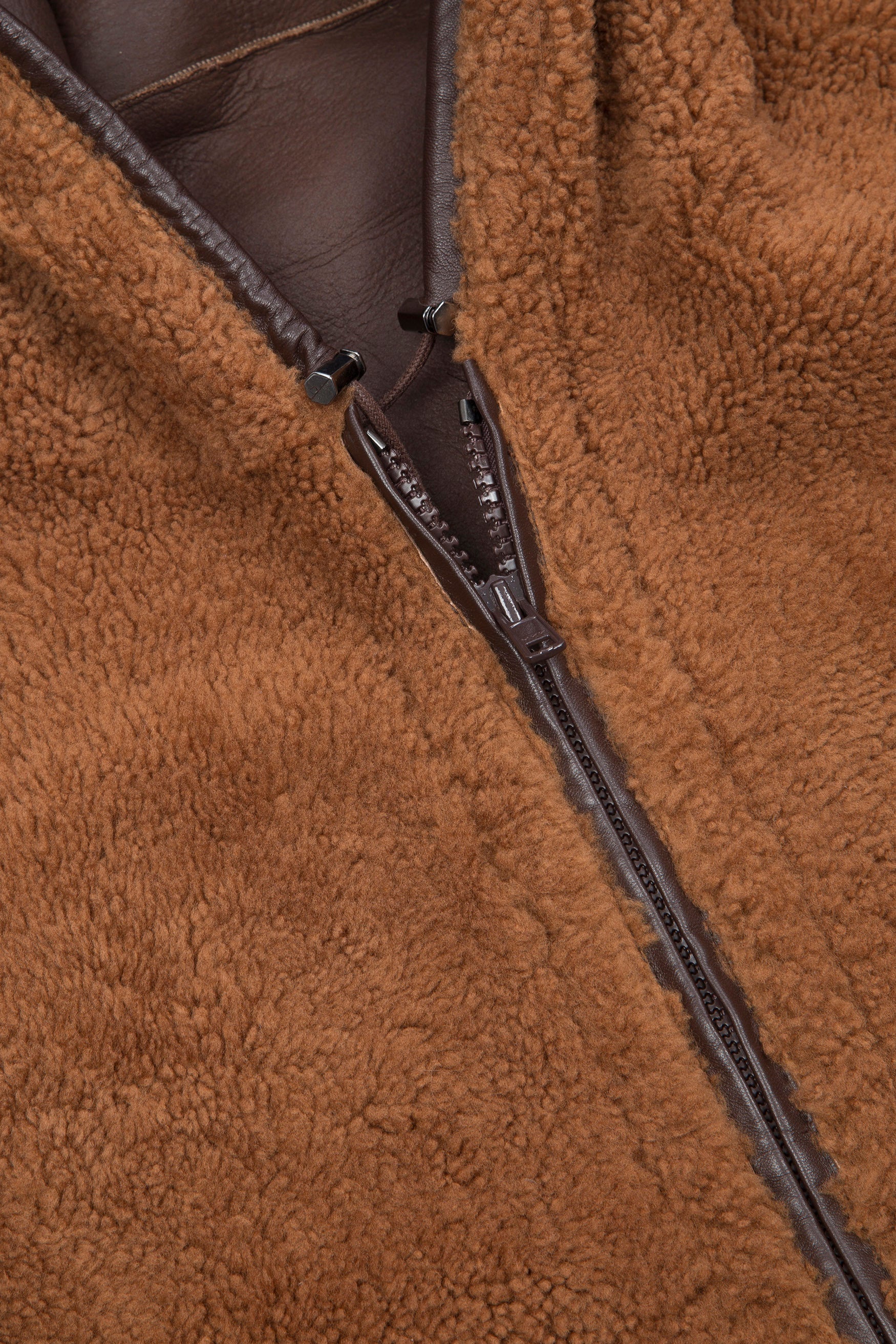 Hooded Sheepskin Jacket - Image 3