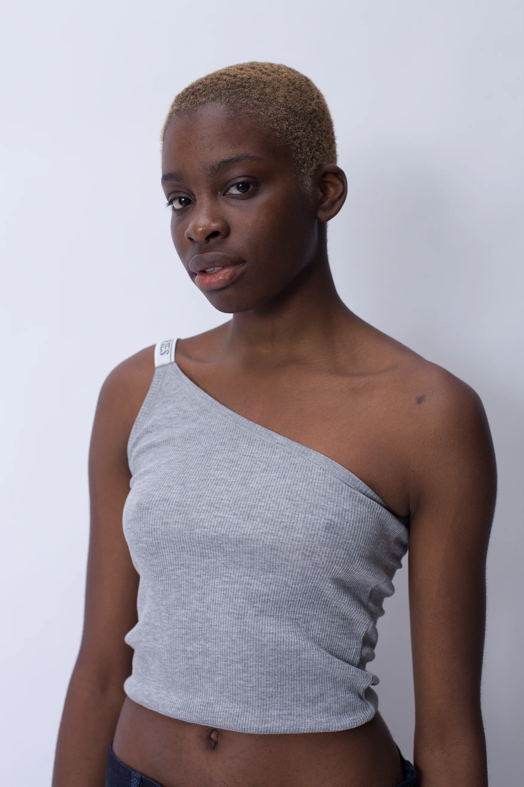Rib Asymmetric Vest - Image 2