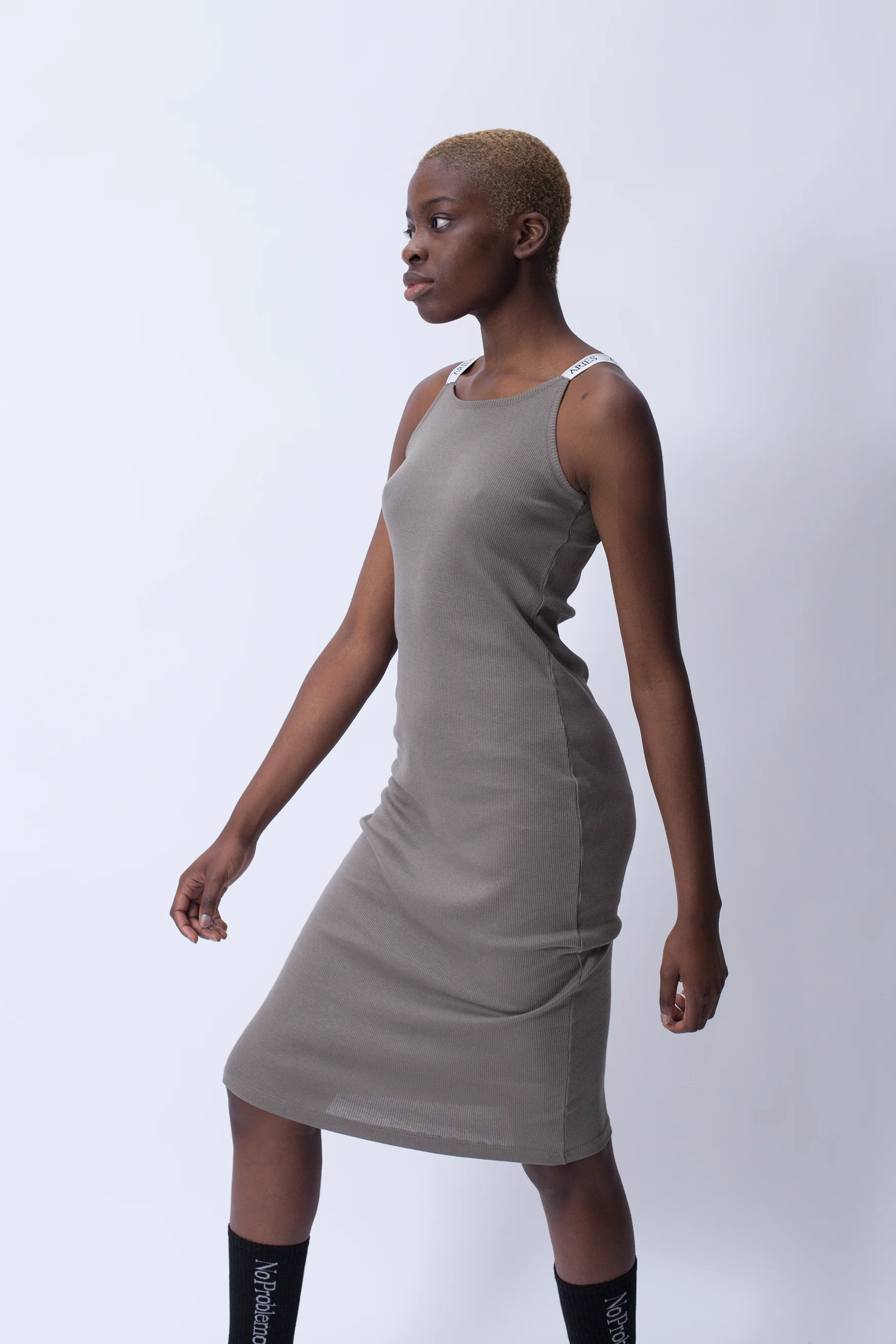 Rib Tank Dress - Image 4