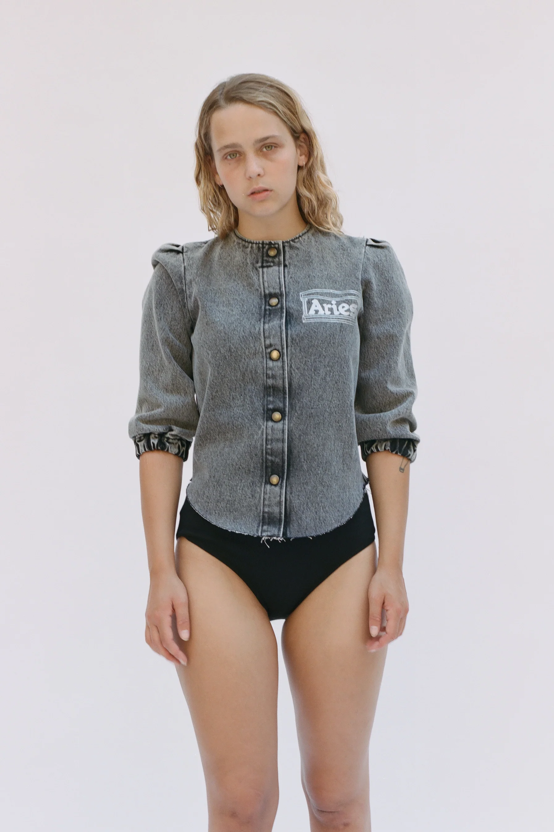 Temple Acid Wash Denim Shirt - Image 2