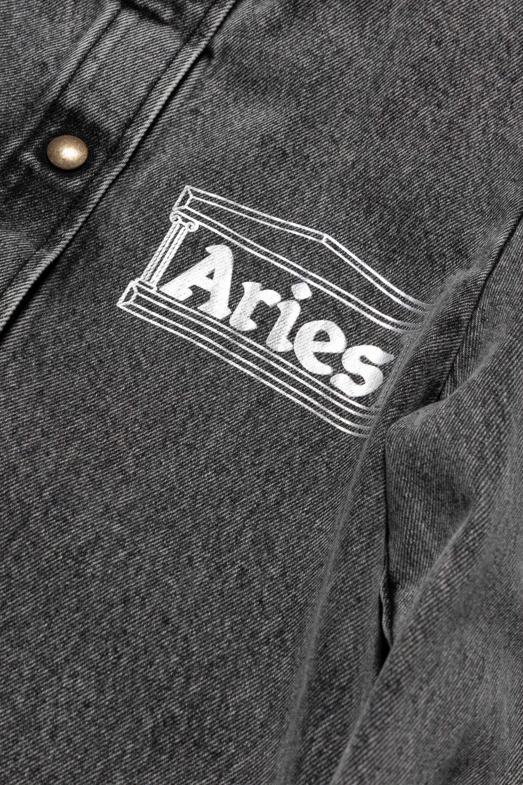 Temple Acid Wash Denim Shirt - Image 3