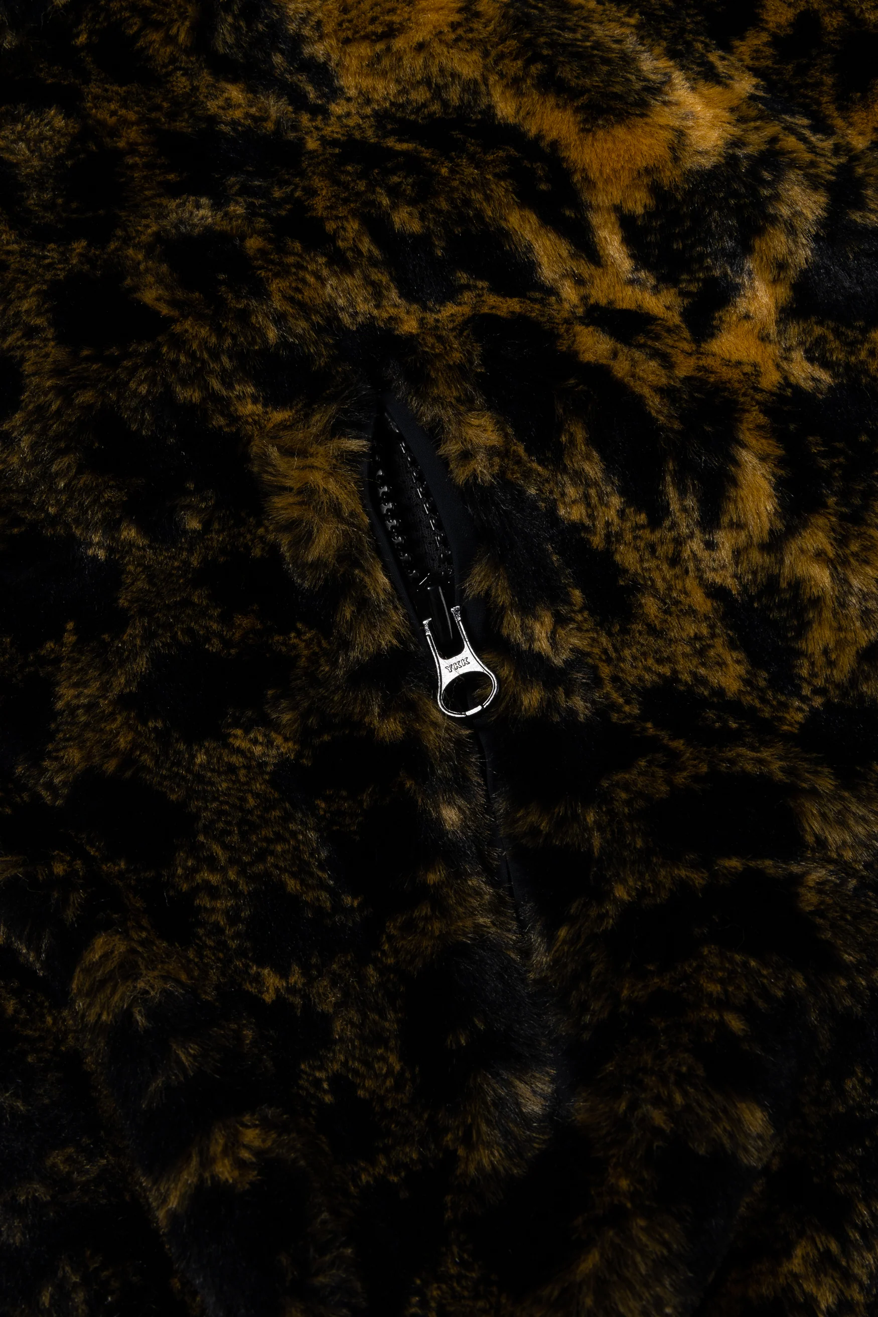 Leopard Fur Cropped Hoodie - Image 3