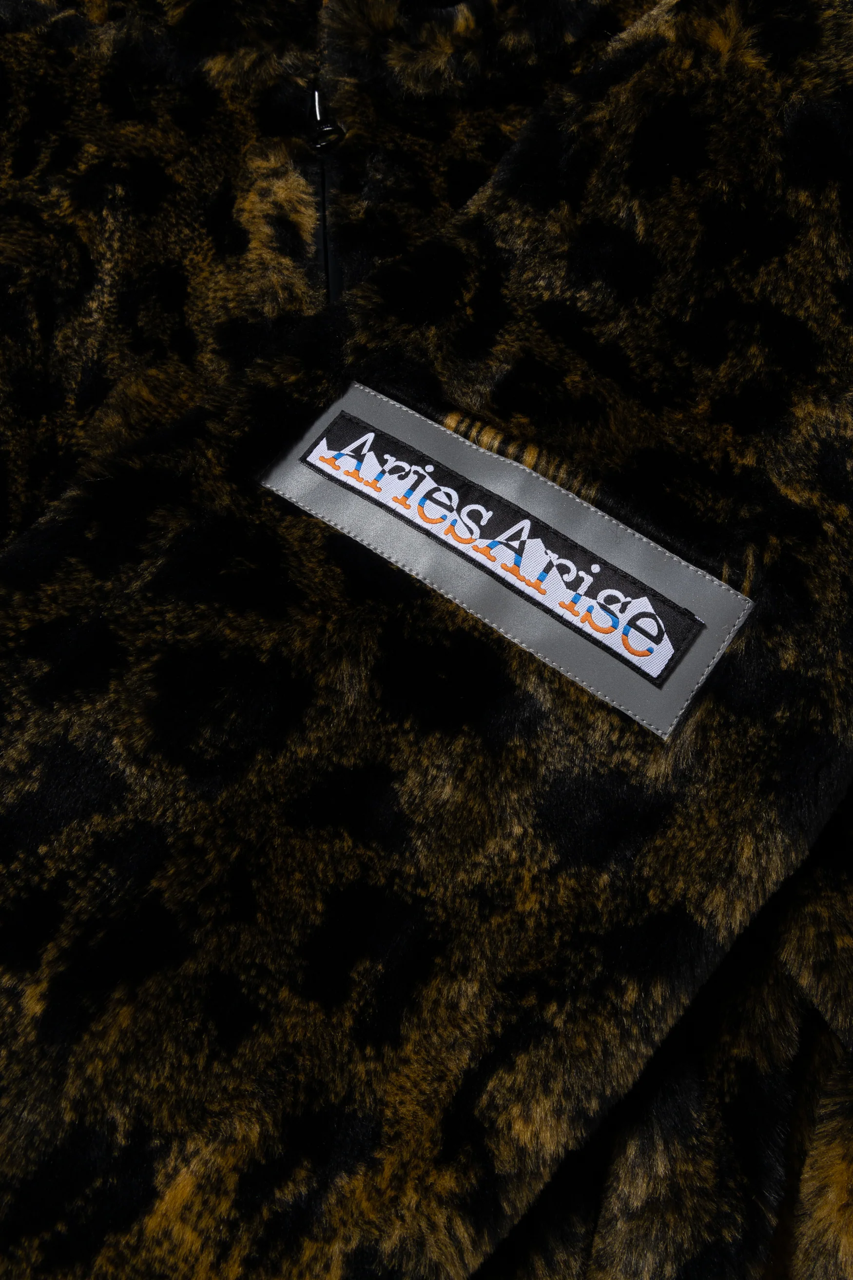 Leopard Fur Cropped Hoodie - Image 4