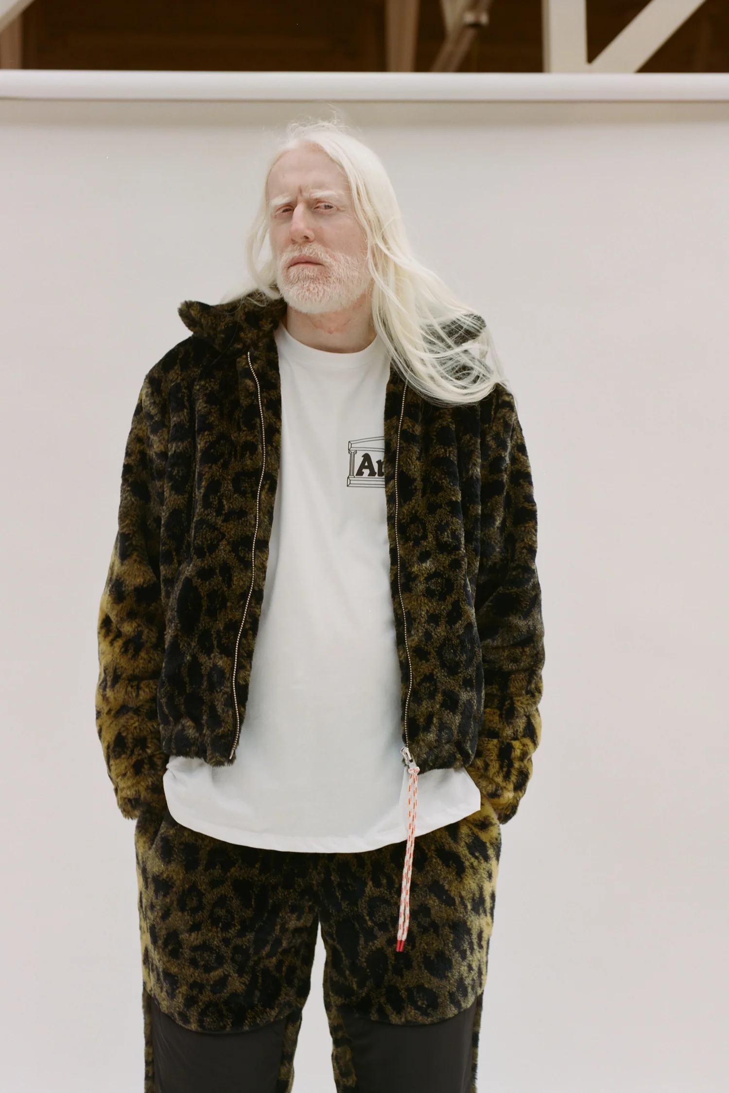 Leopard Furry Coach Jacket - Image 8