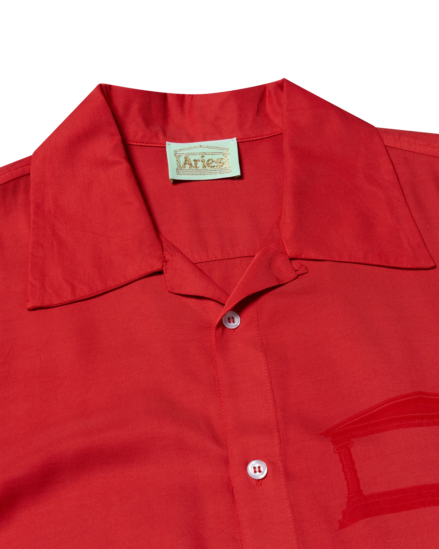 Ancient Column Satin Viscose Hawaiian Shirt - Image 4