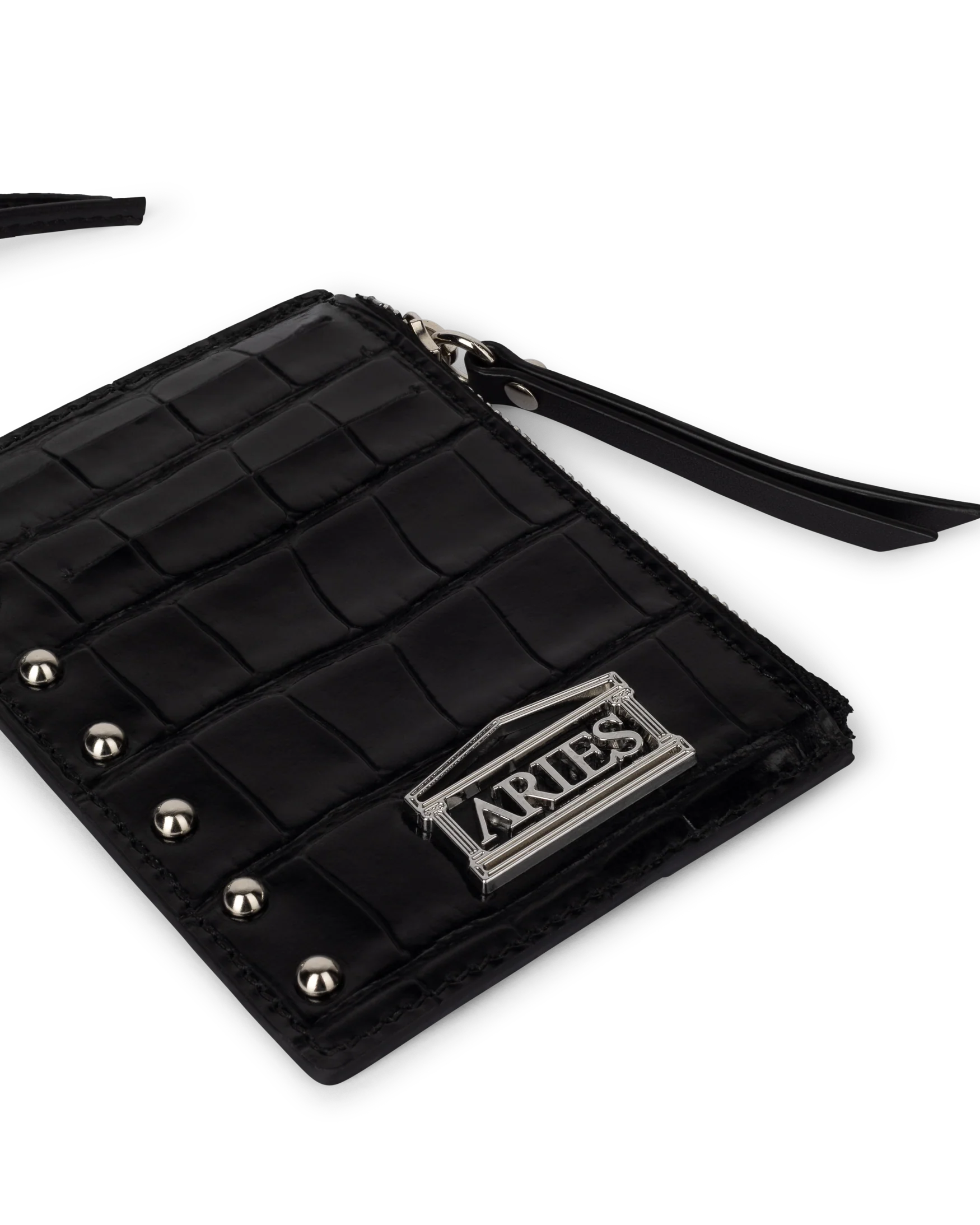 Croc Studded Card Holder - Image 6