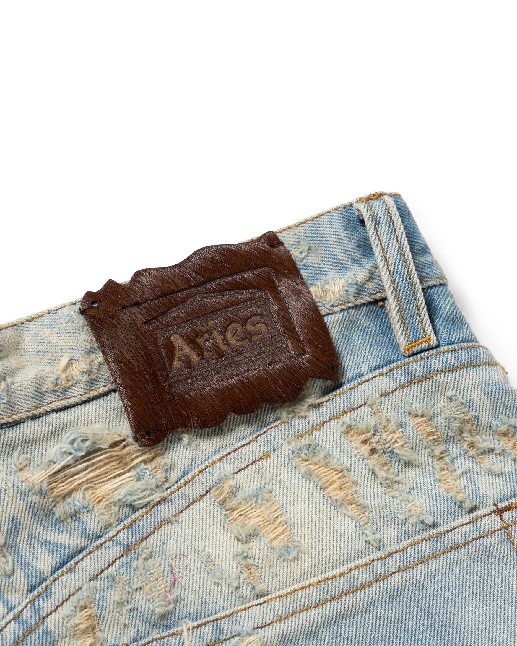 Destroyed Lace Batten Jeans - Image 5