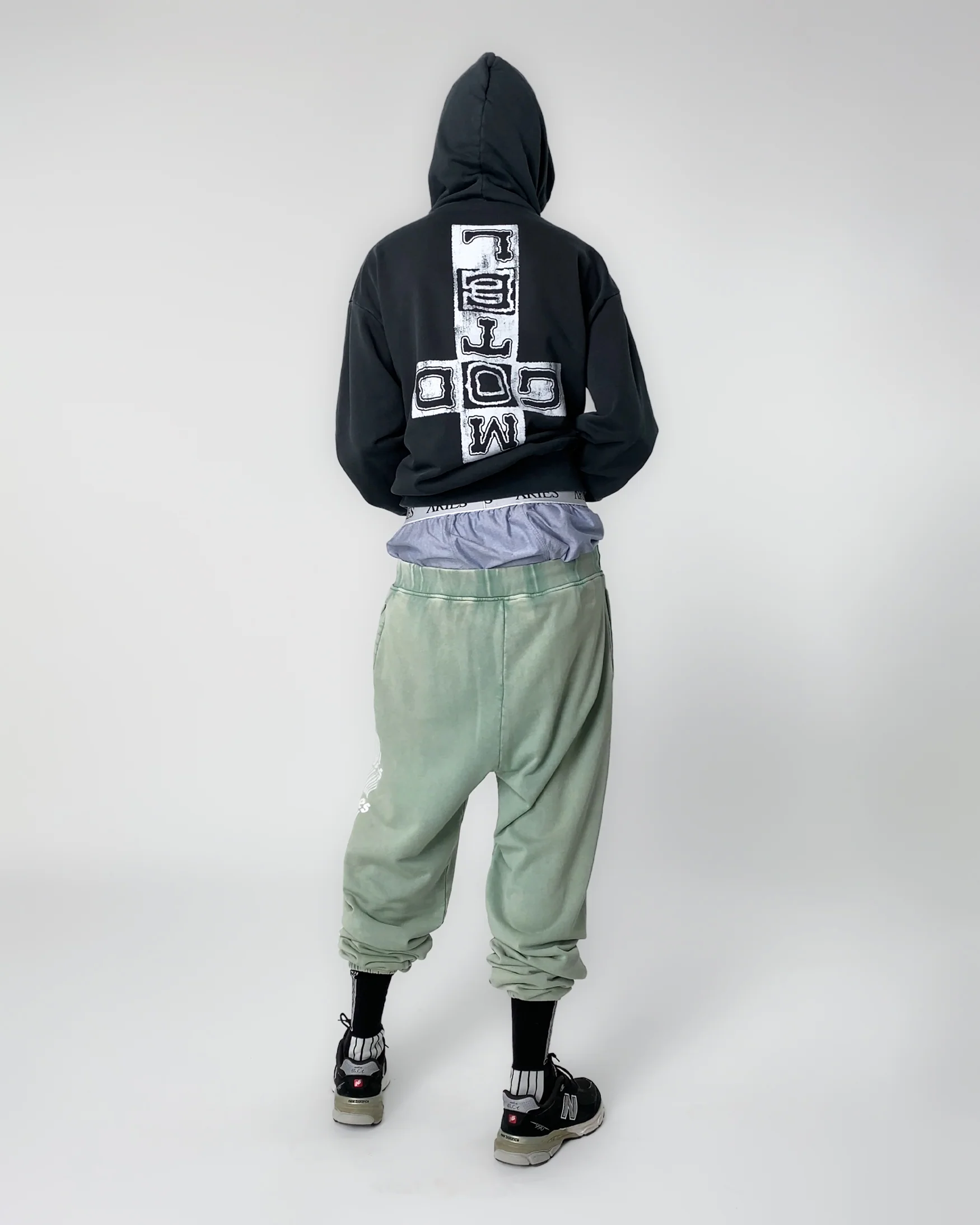 Faded God Town Zip Through Hoodie - Image 6