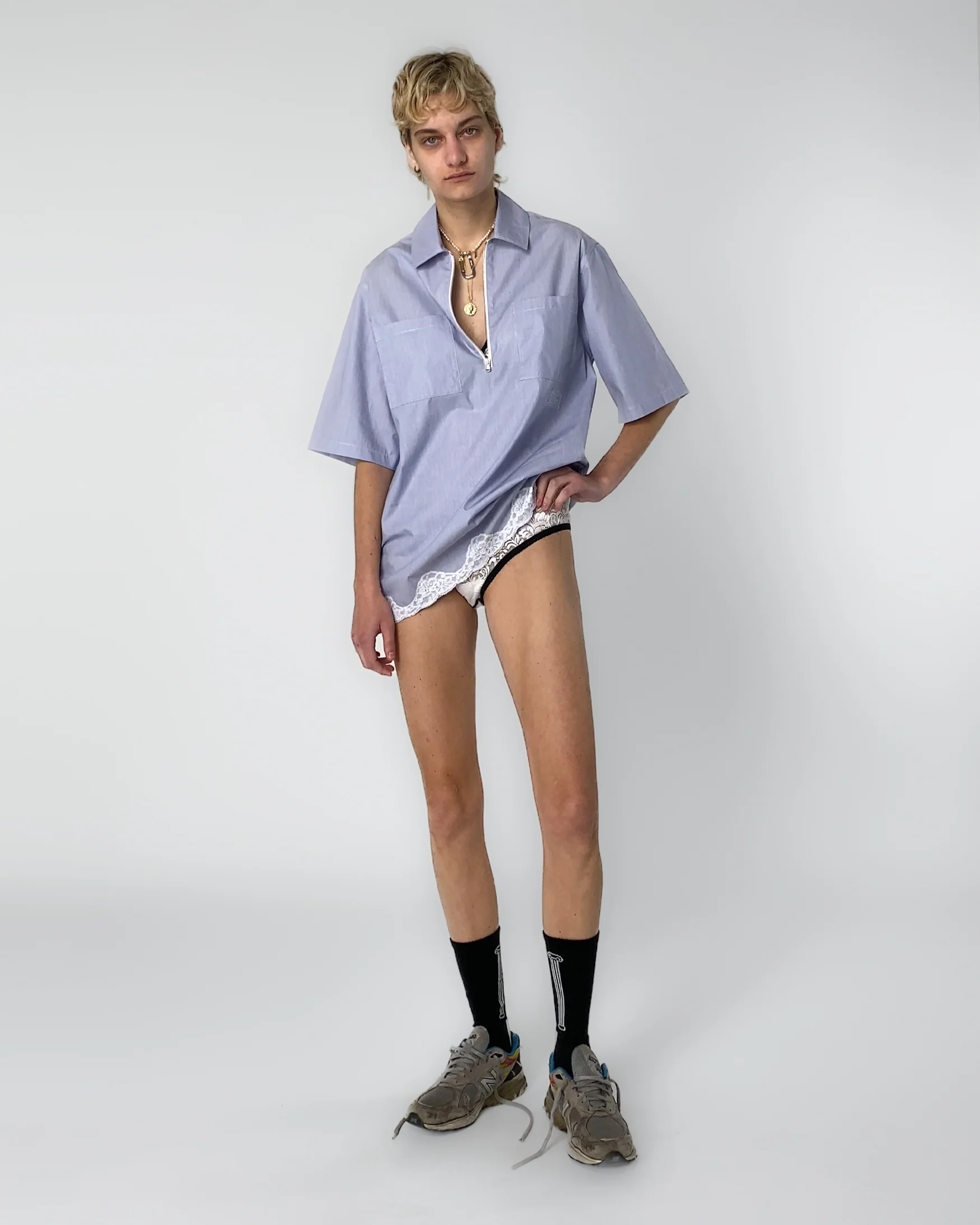 Lace Trim D Shirt - Image 2