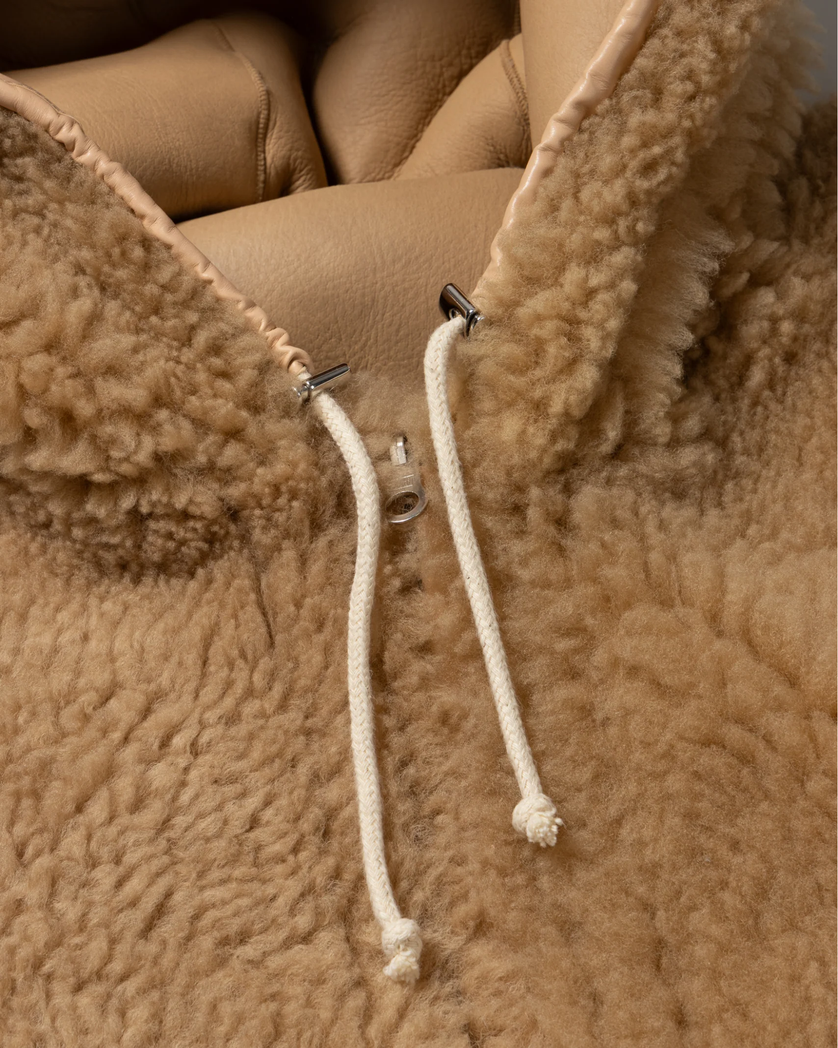 Oversized Sheepskin Jacket - Image 6