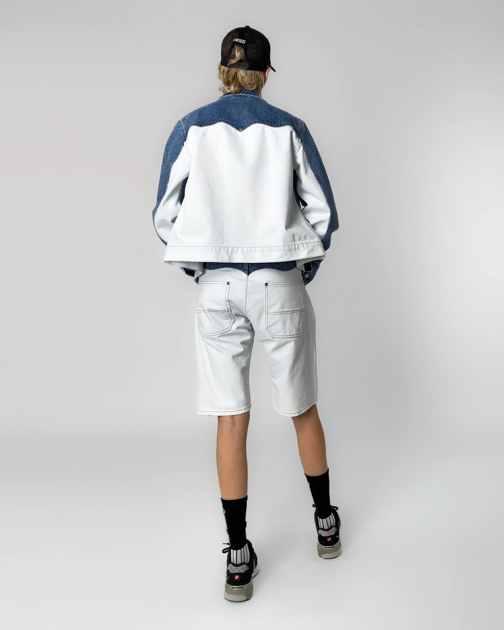 Patchwork Western Carpenter Shorts - Image 7
