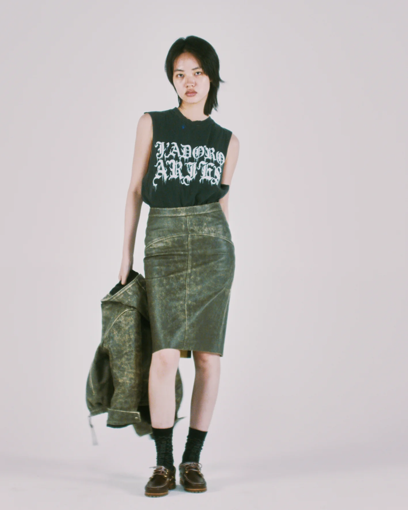 Faded Gothic J'adoro Muscle Vest - Image 2
