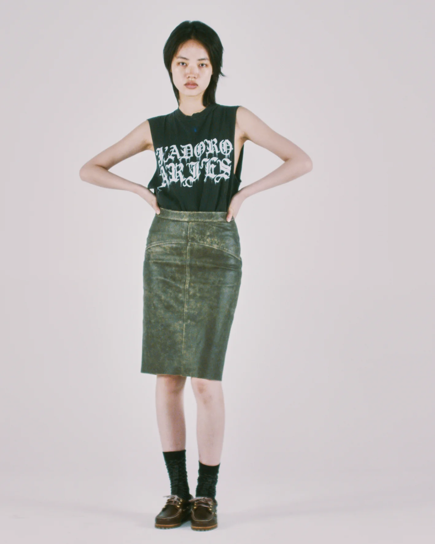 Faded Gothic J'adoro Muscle Vest - Image 5