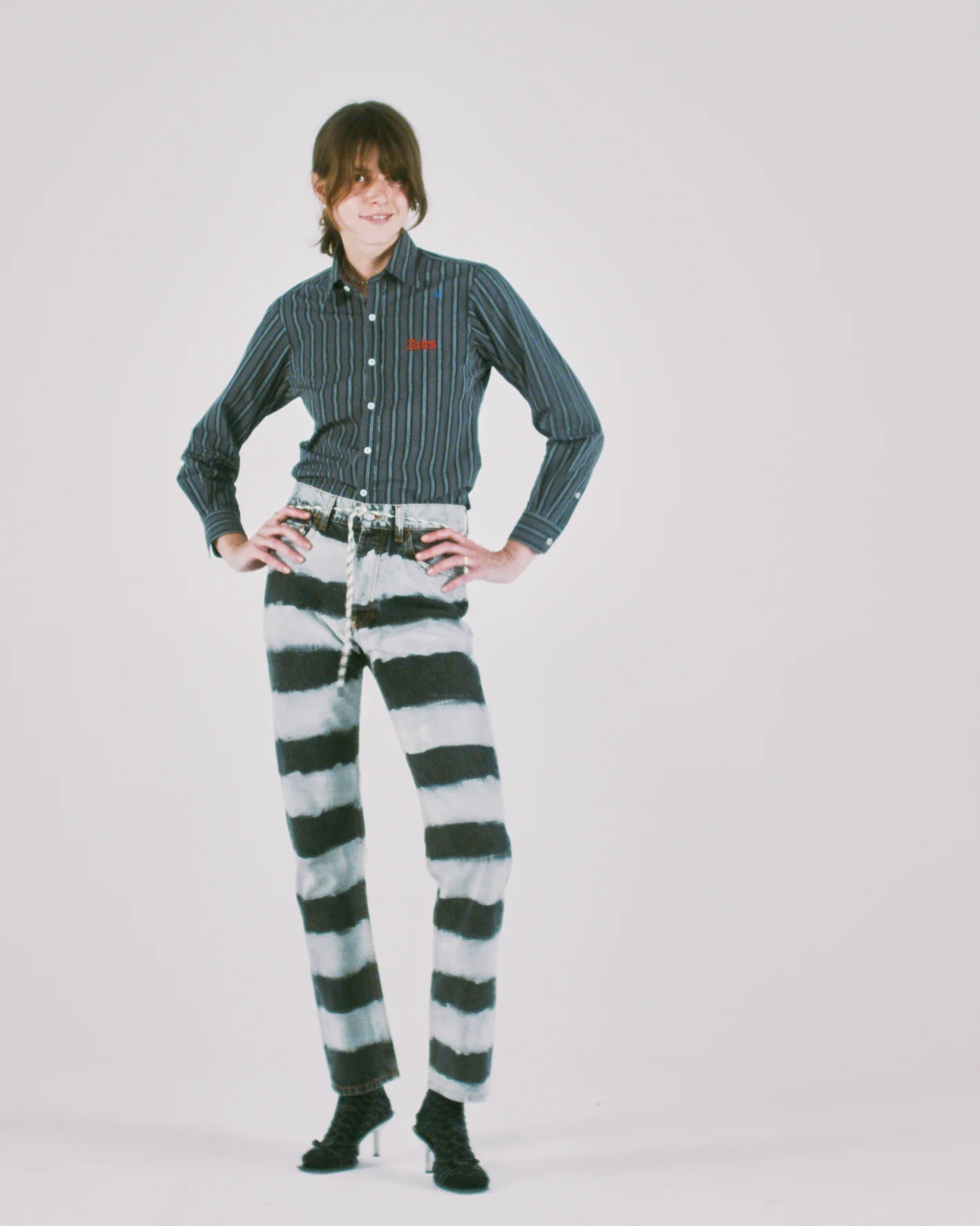 Grunge Stripe LS Shirt - Image 3
