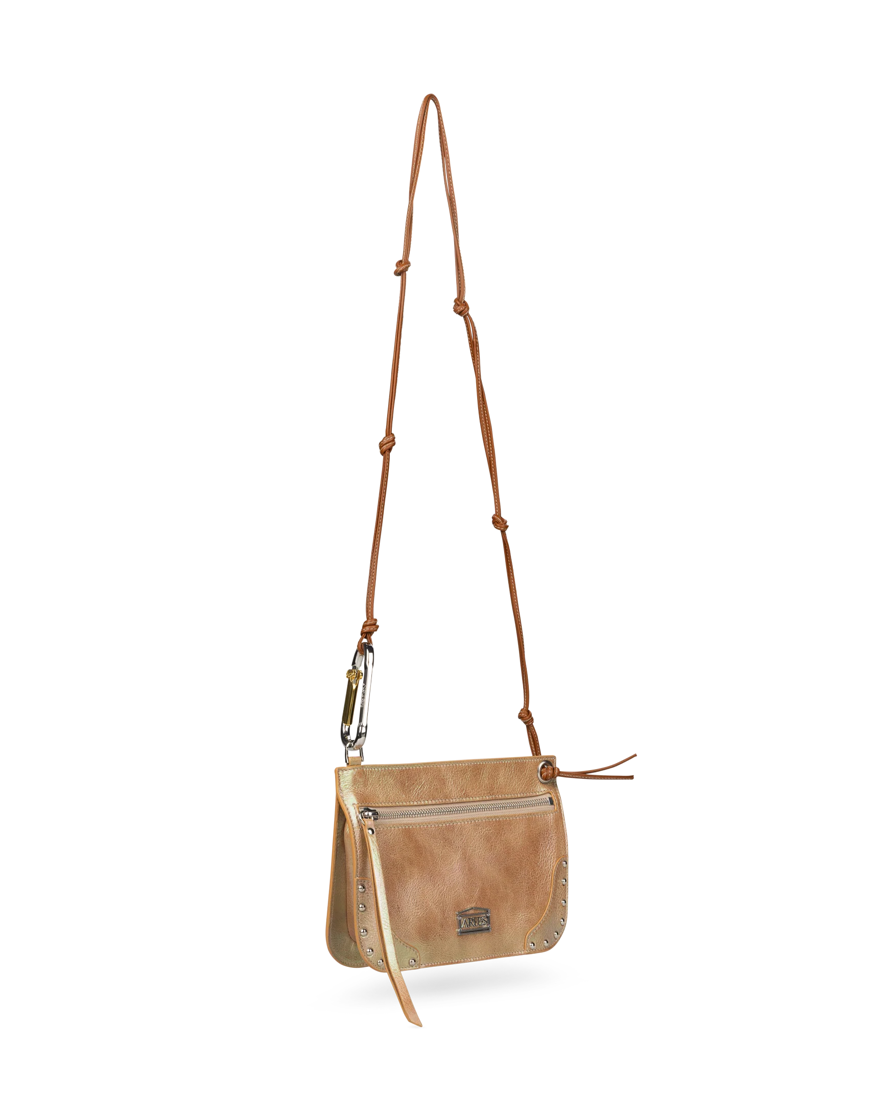 Pearl Leather Studded Bobby Bag - Image 3