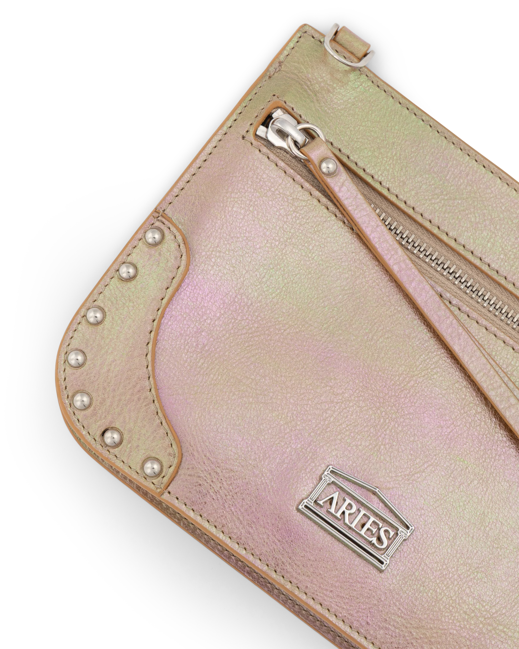 Pearl Leather Studded Bobby Bag - Image 4