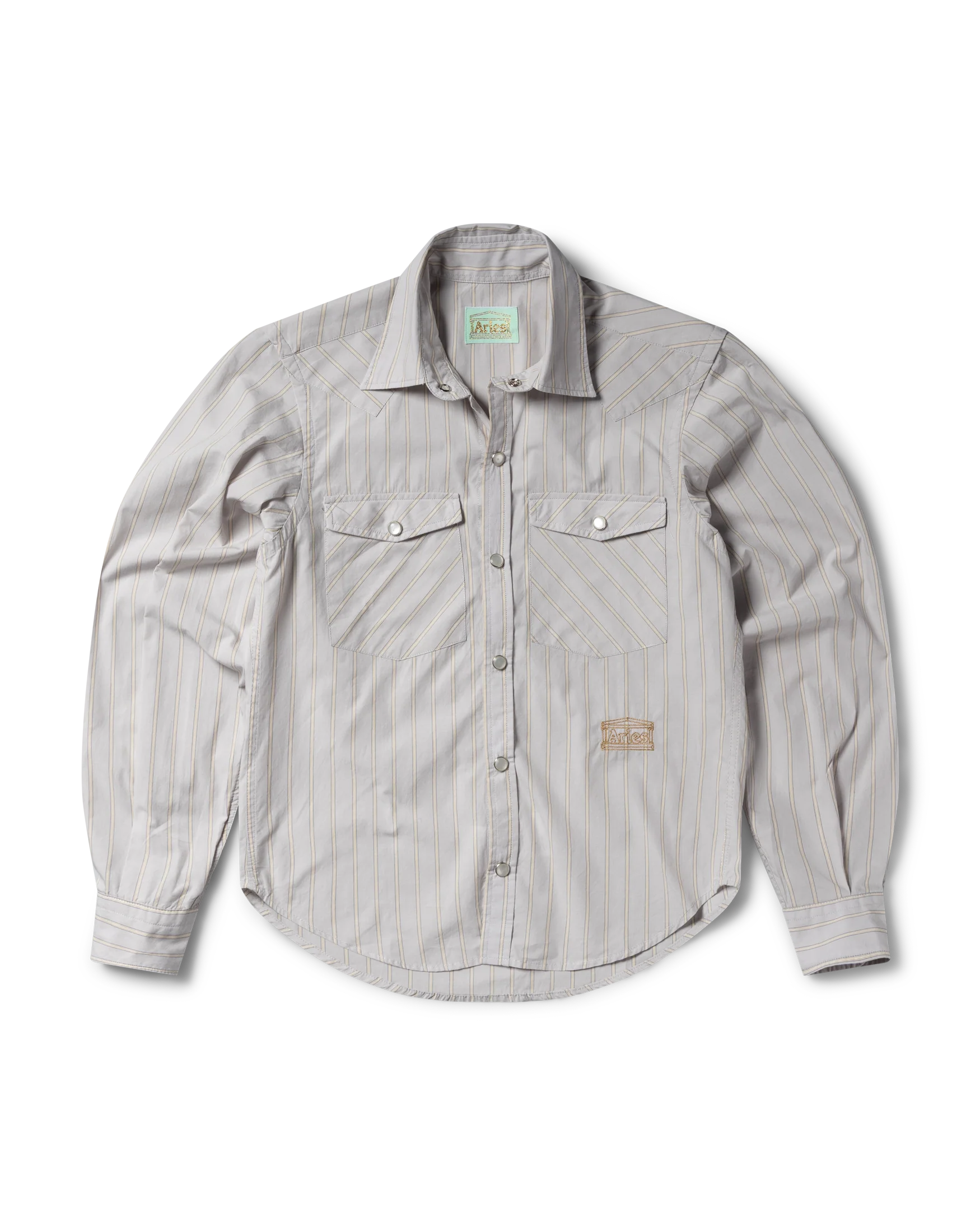 Poplin Stripe Western Shirt - Image 3