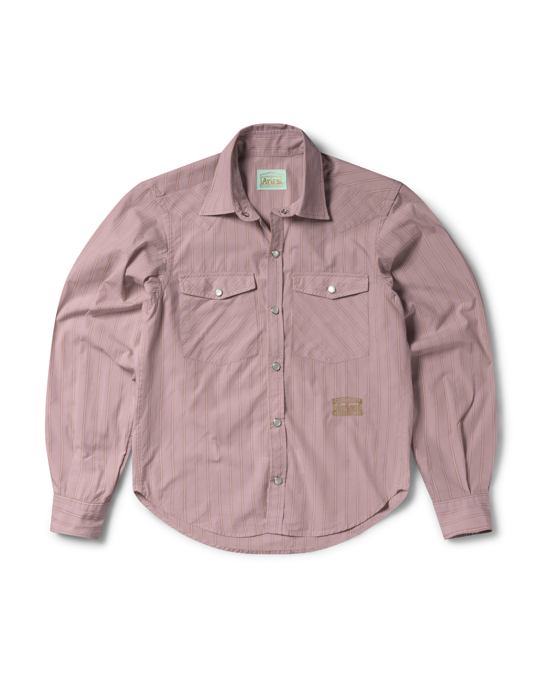 Poplin Stripe Western Shirt - Image 4